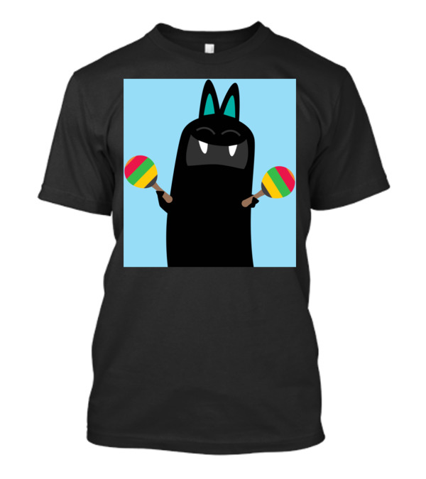 Shake It Maracas Monster With Black Bunny Ears T-Shirt