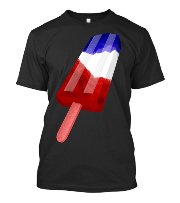Popsicle Red White And Blue Ice Cream Bar T-Shirt
