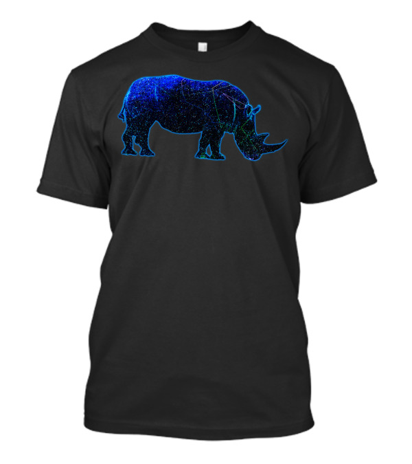 Shapes In The Sky Starry Rhino T-Shirt