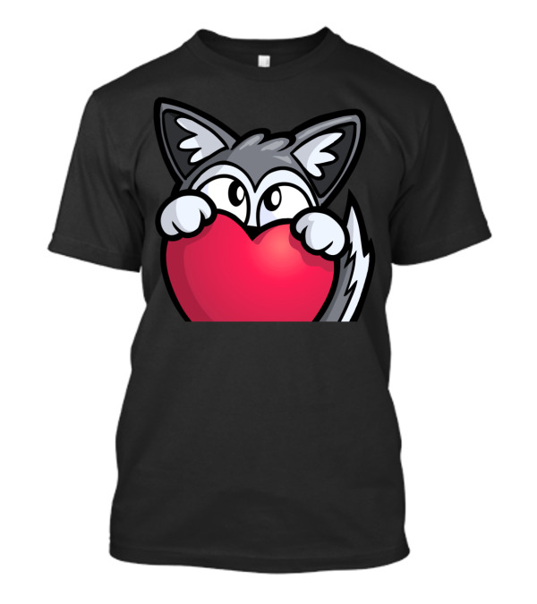 Lokenplays Emote Collection 1 Jumbo LokenpL Heart Hugging Fox T-Shirt