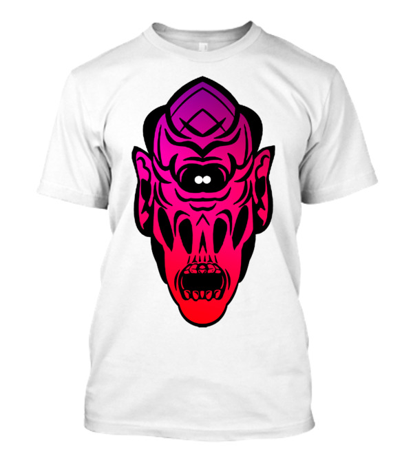 Outer Being Psychedelic Skull Mask T-Shirt