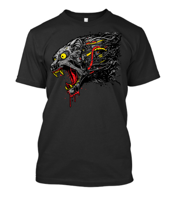 Cyber Panther Mechanical Beast Transformation T-Shirt