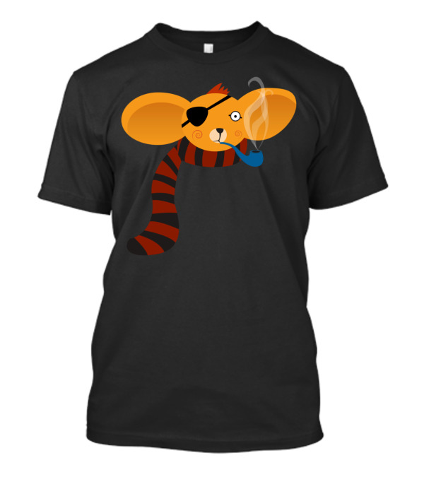 Koala Pirate Smoking Pipe Ears Scarf T-Shirt