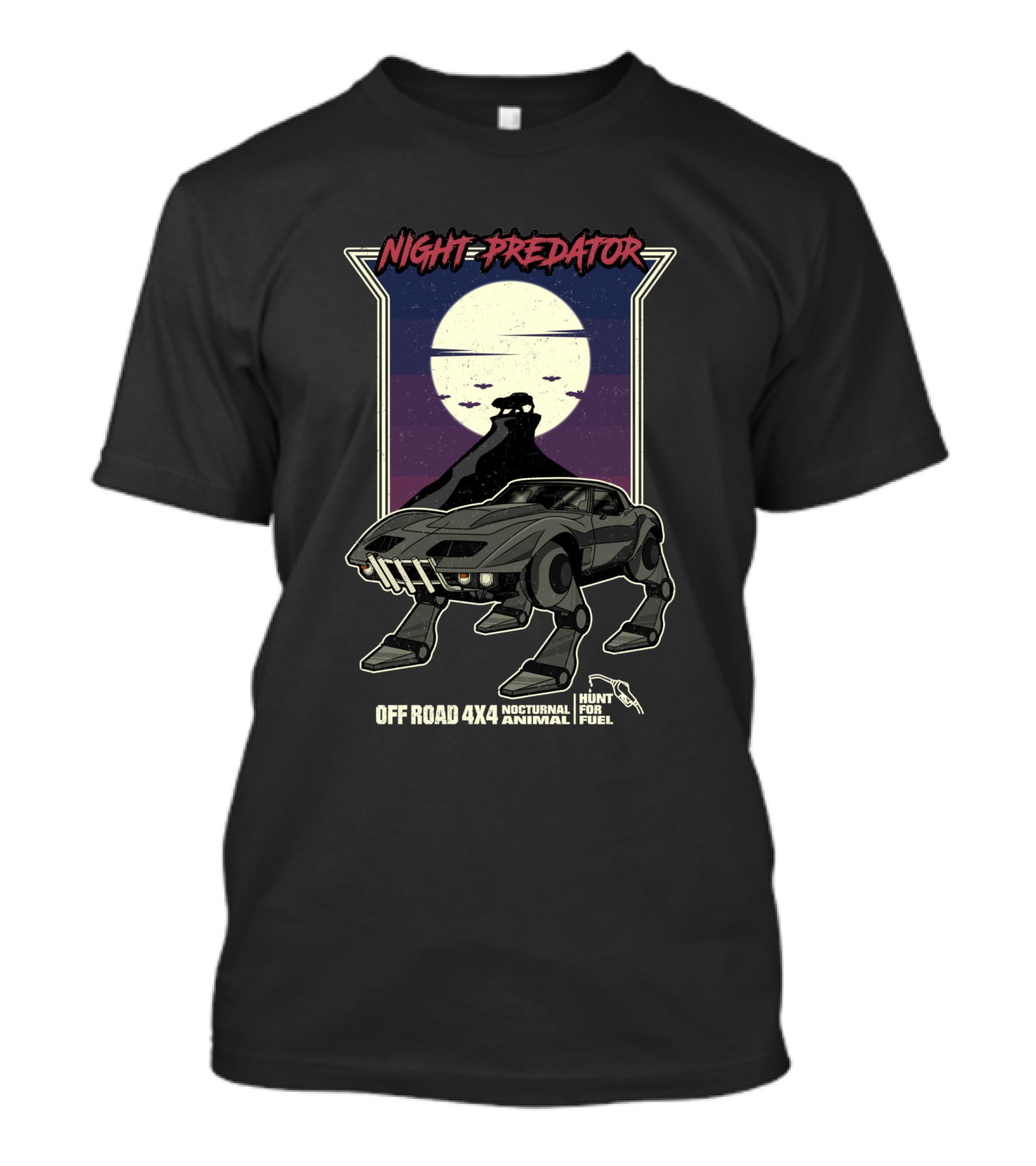 Night-Predator Off Road 4X4 Nocturnal Animal Hunt For Fuel T-Shirt