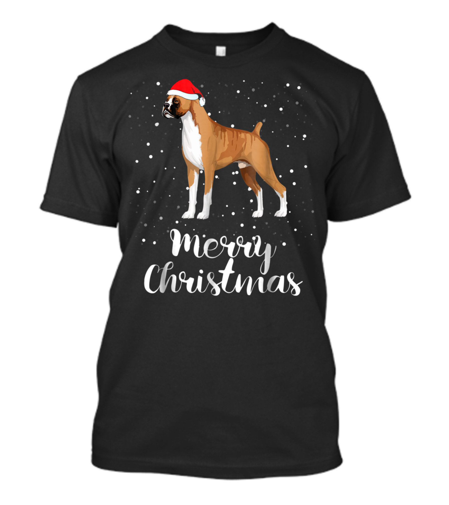 Merry Christmas Boxer Funny Family Group T-Shirt