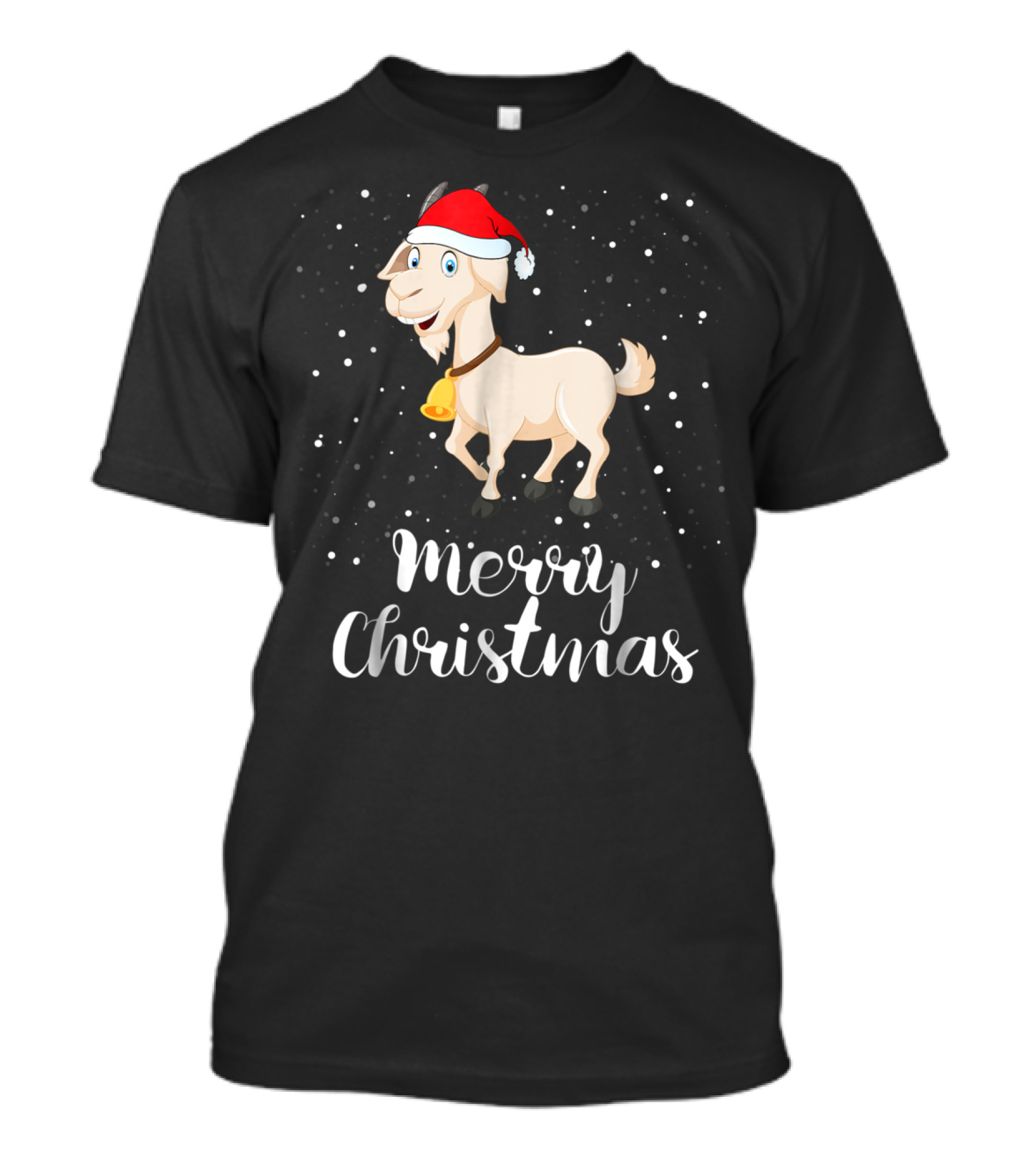 Merry Christmas Goat Funny Matching Family Holiday Group T-Shirt