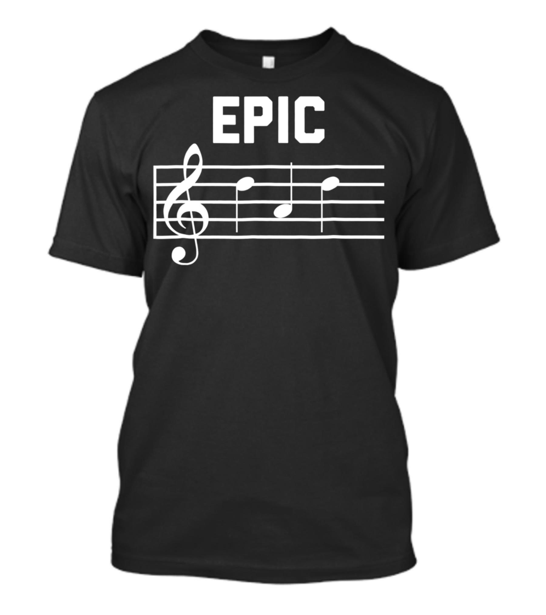 Epic Dad Musician Fathers Musical Notes Clef Melody T-Shirt