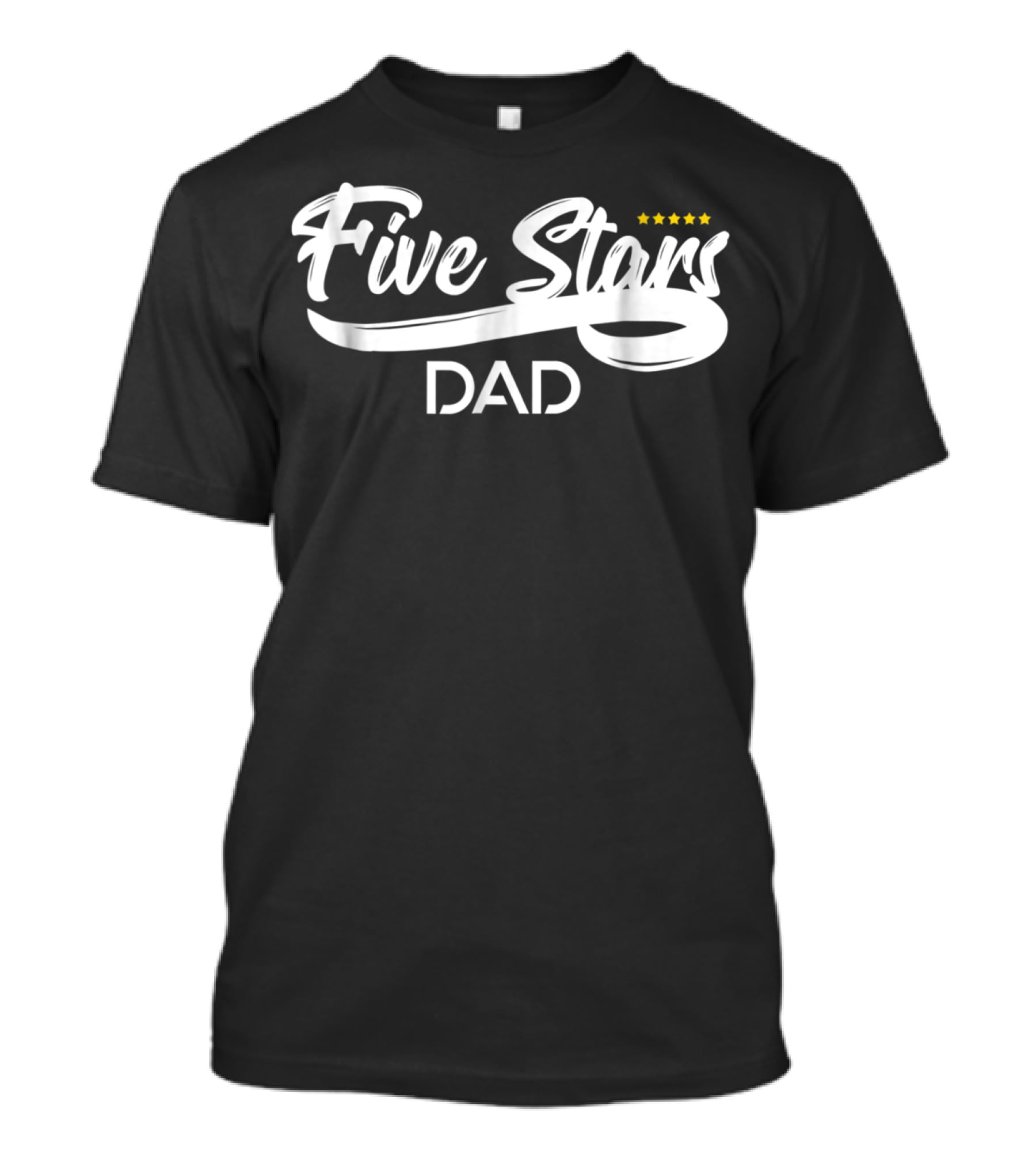 Five Stars Dad Father's Day Gift Rating T-Shirt