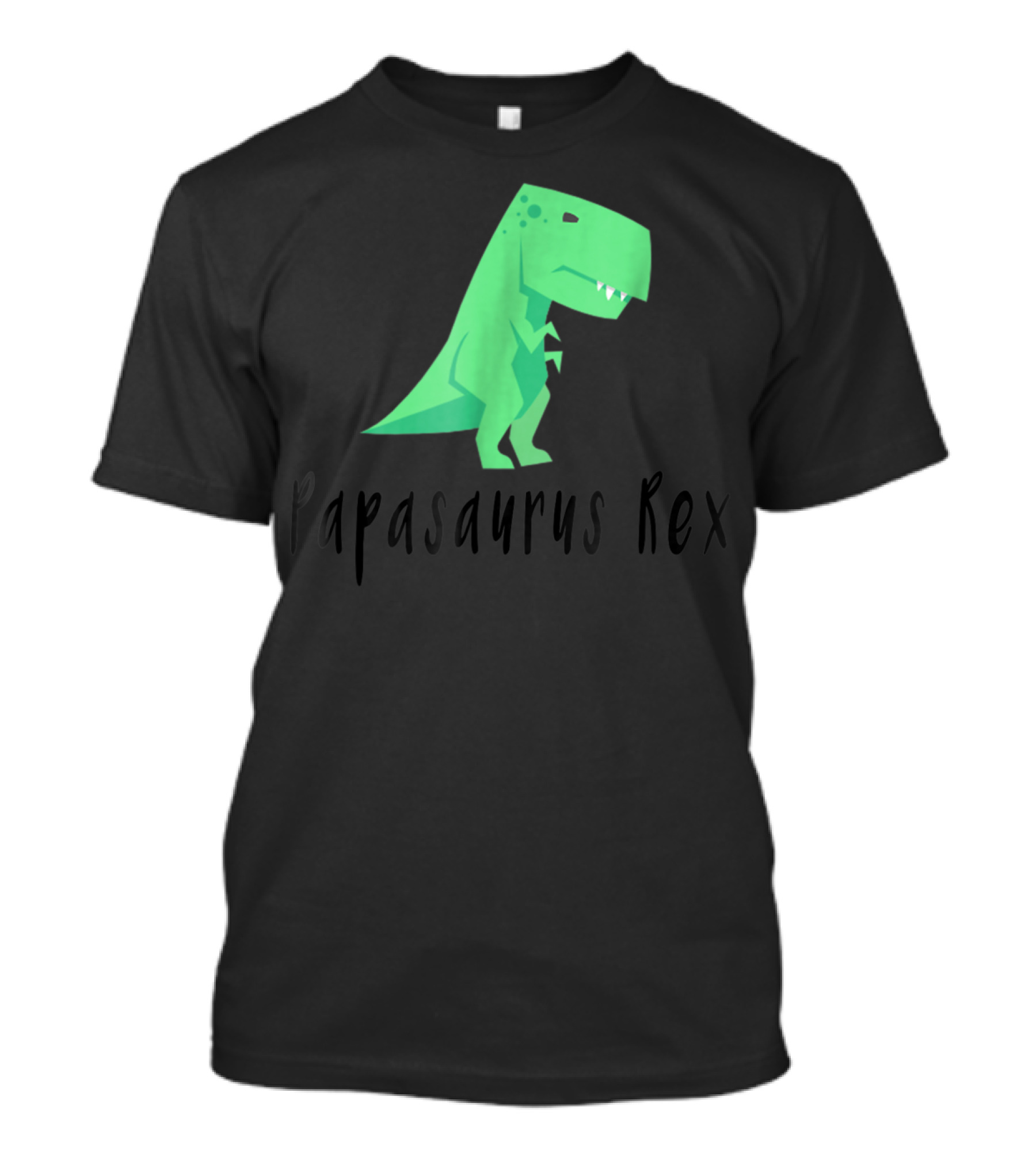 Papasaurus Rex Cute Dinosaur Dad Funny T-Shirt