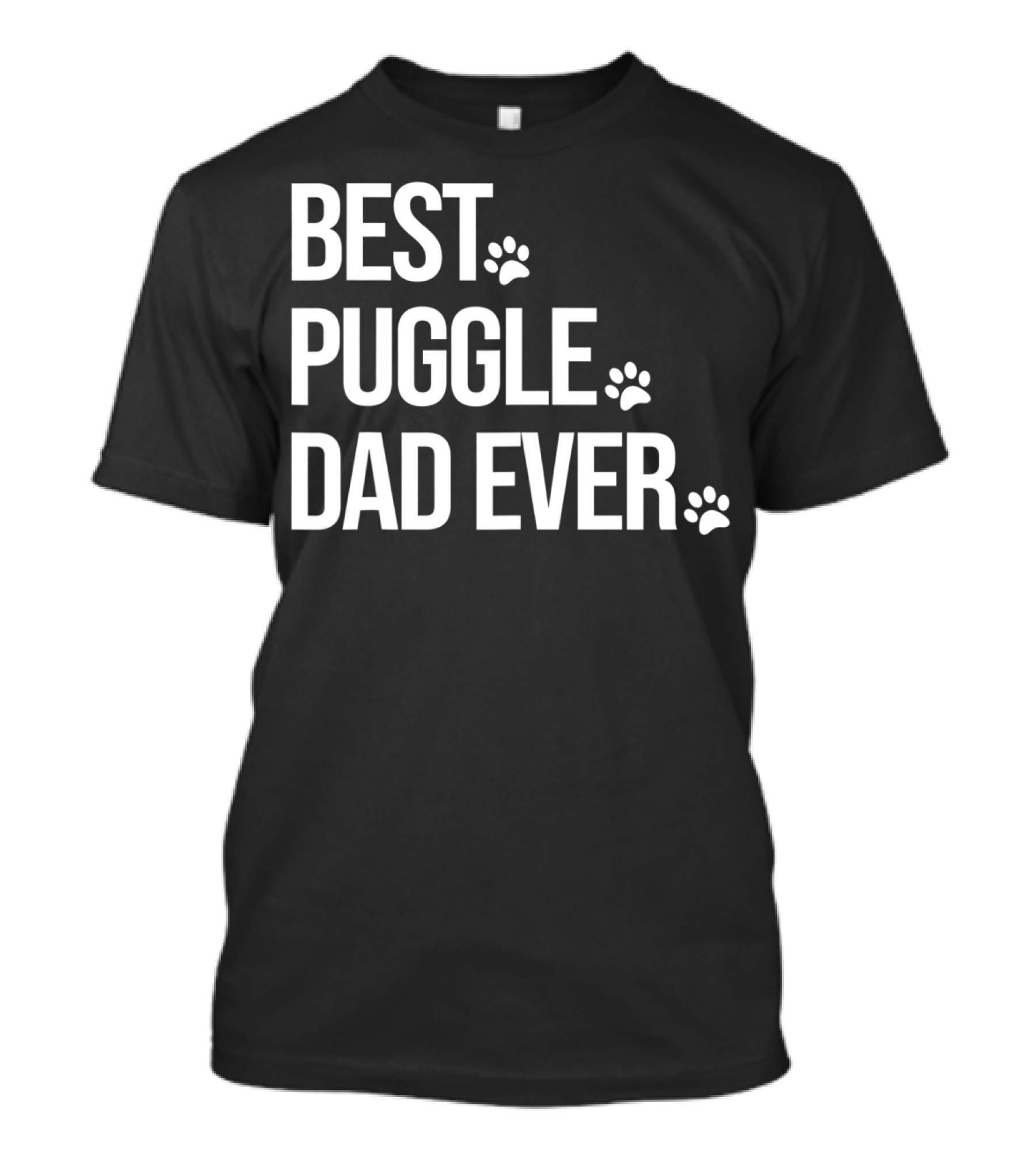 Best Puggle Dad Ever Paws T-Shirt