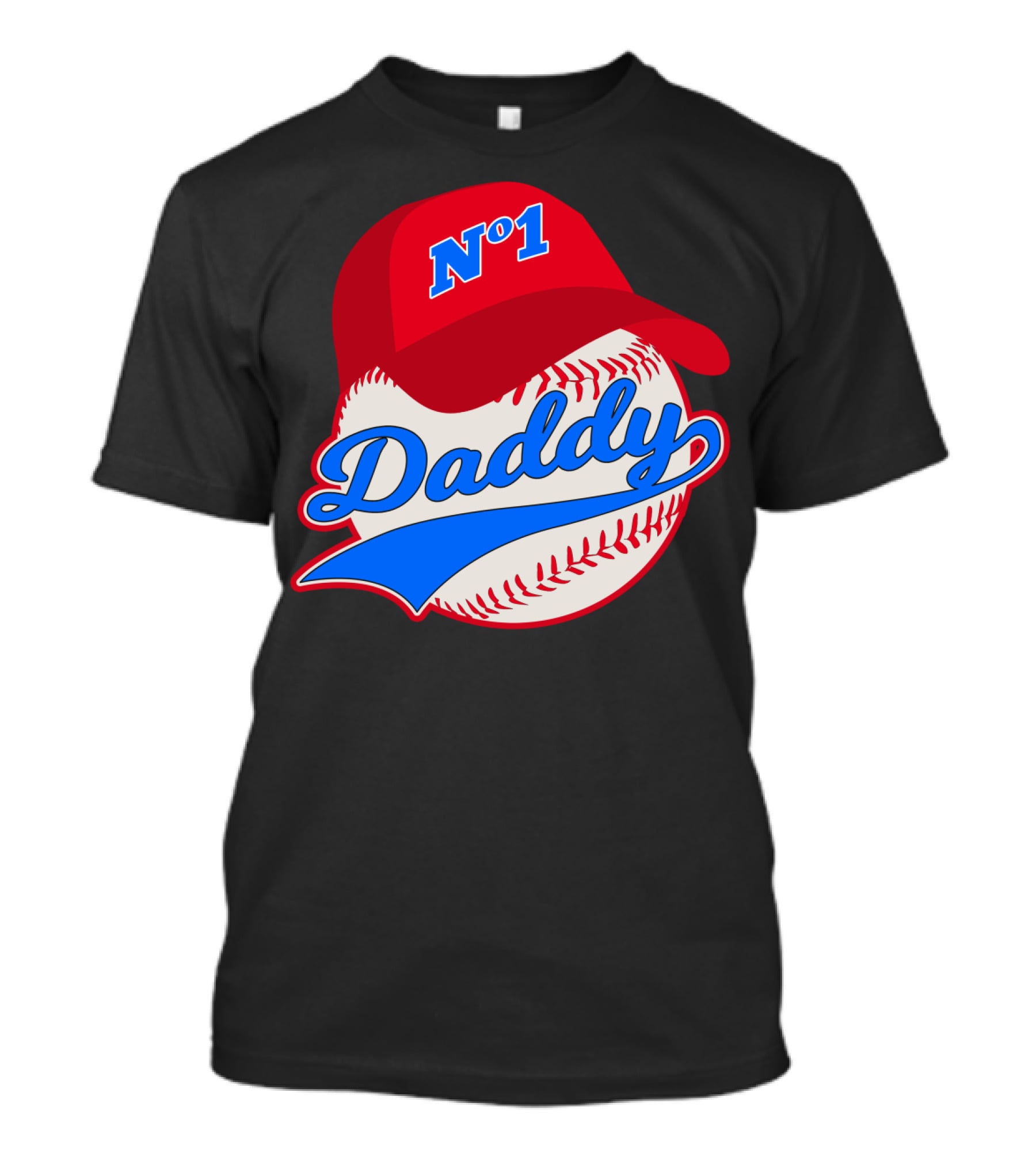 No 1 Daddy Baseball Cap T-Shirt