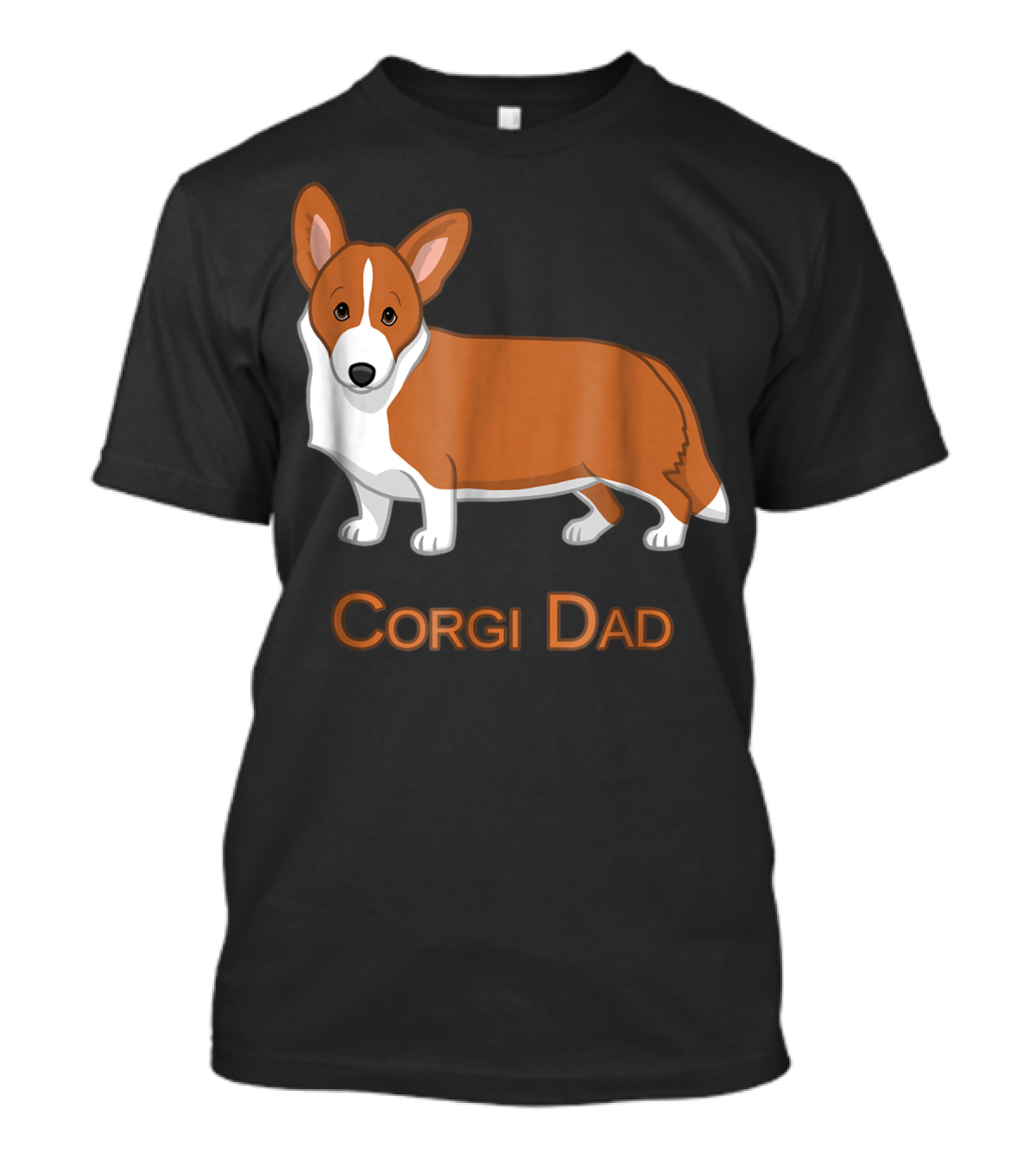 Corgi Dad Red Cardigan Welsh Dog Lovers 76 T-Shirt