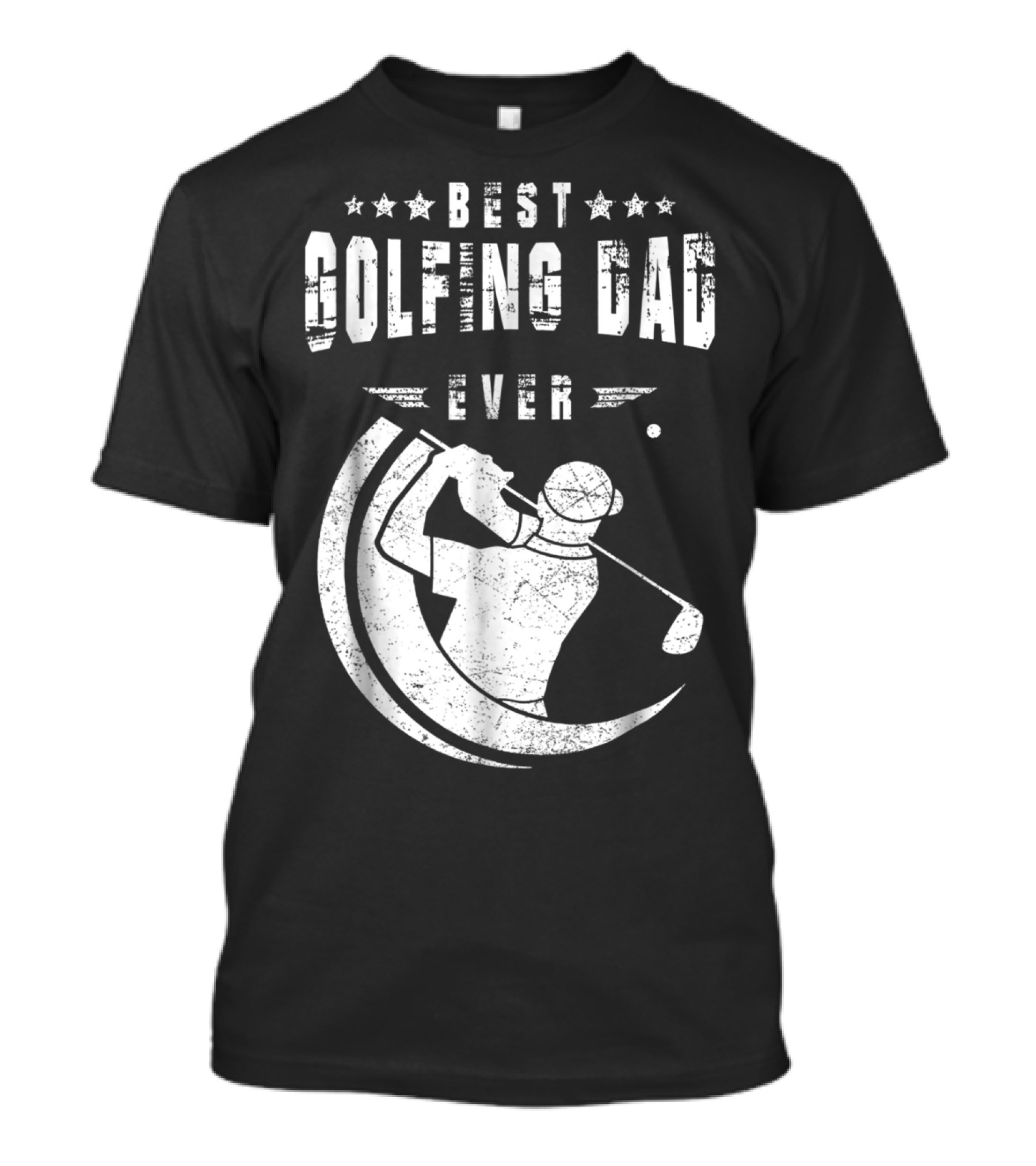 Best Golfing Dad Ever Golf Swing T-Shirt
