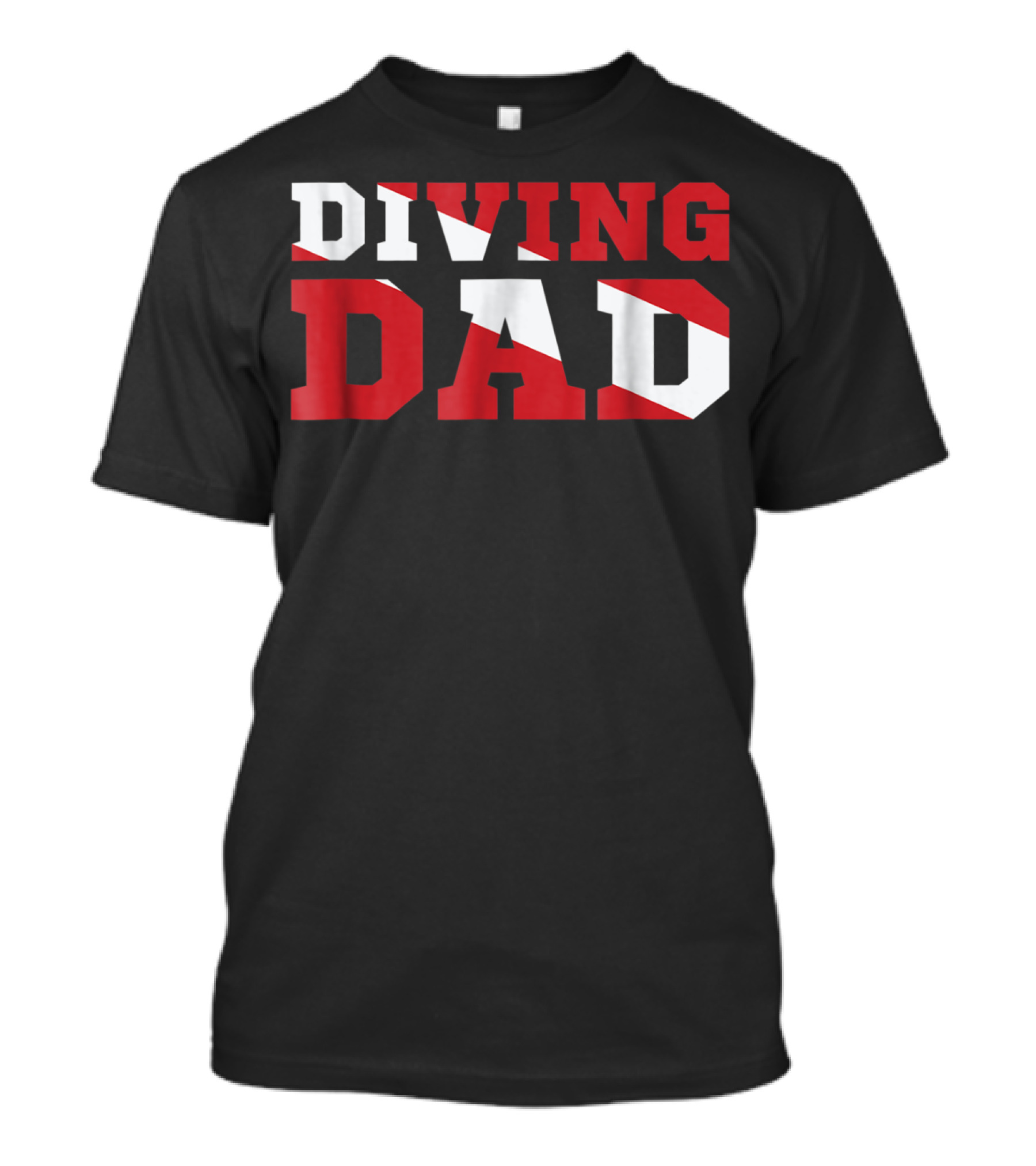 Diving Dad Scuba Flag T-Shirt
