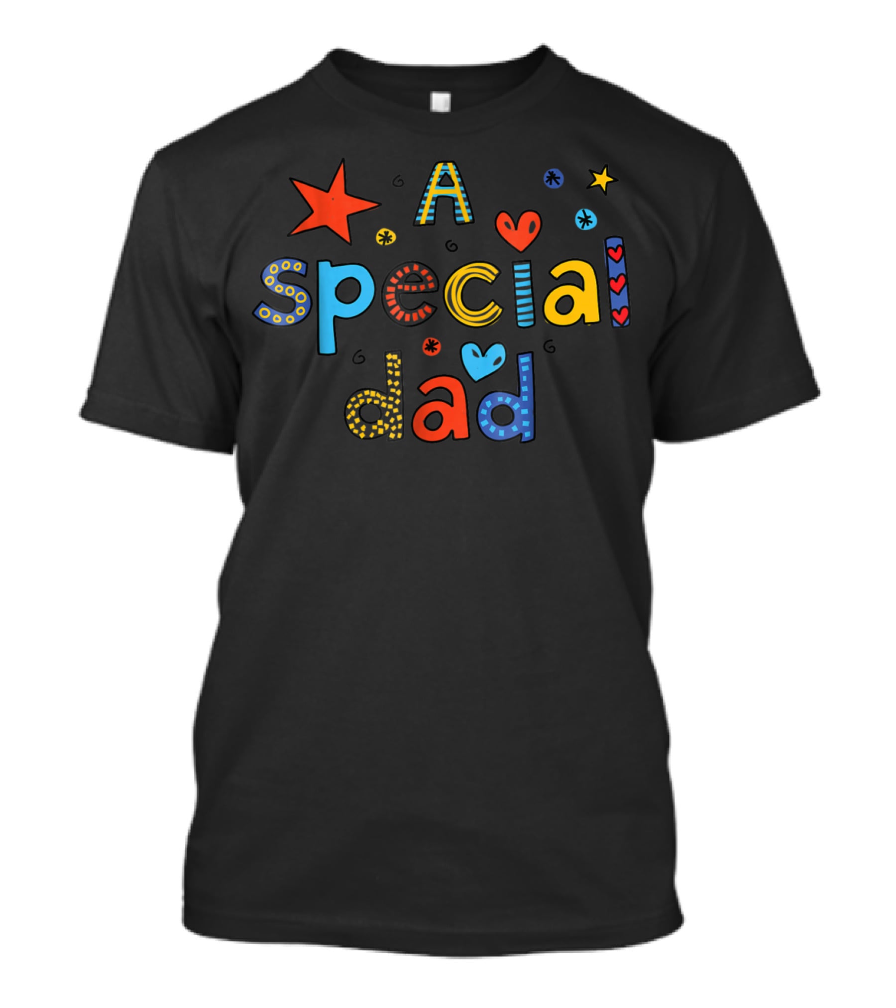 A Special Dad Star Heart T-Shirt