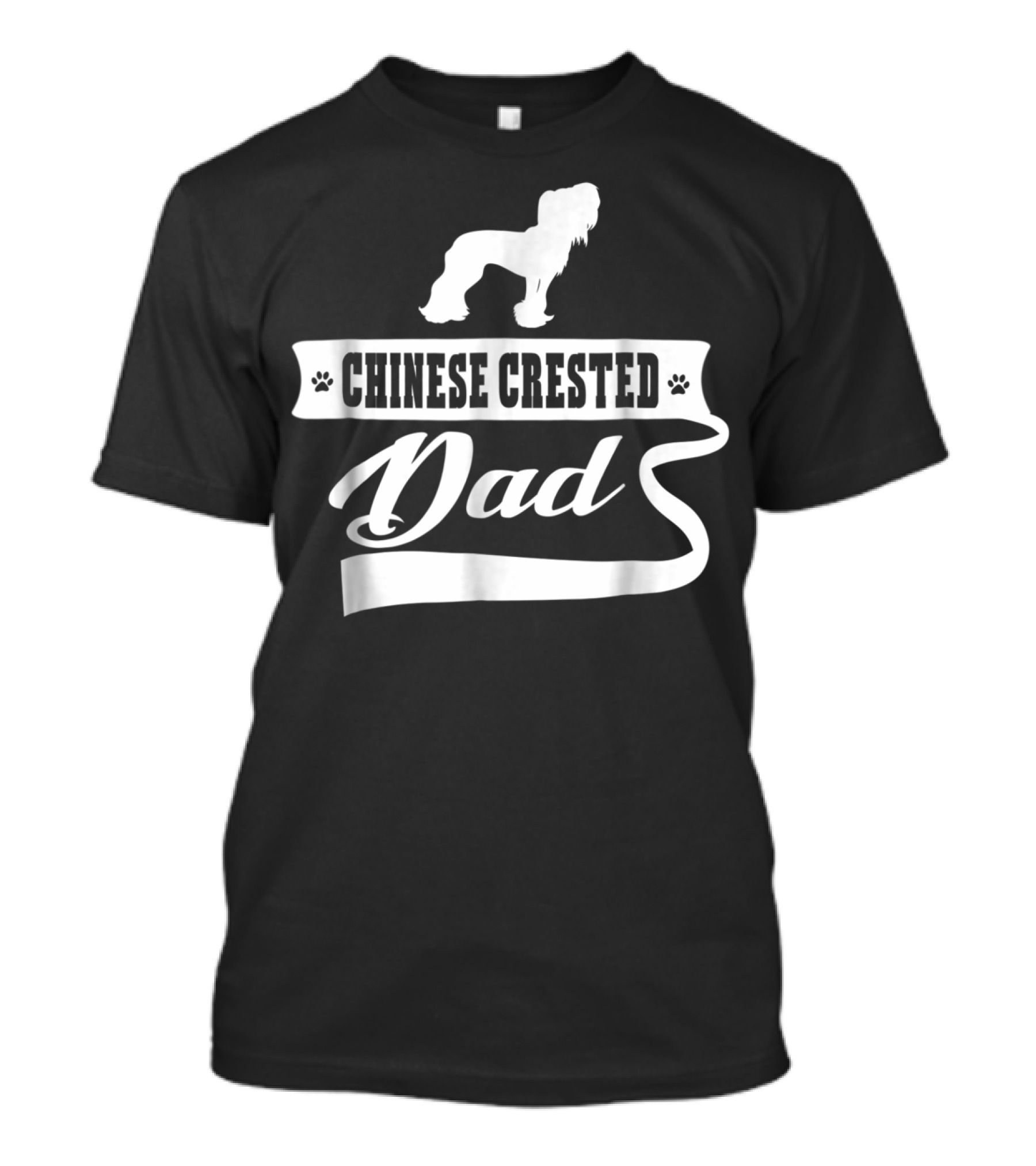 Chinese Crested Dog Dad Mens Animal Dogs T-Shirt