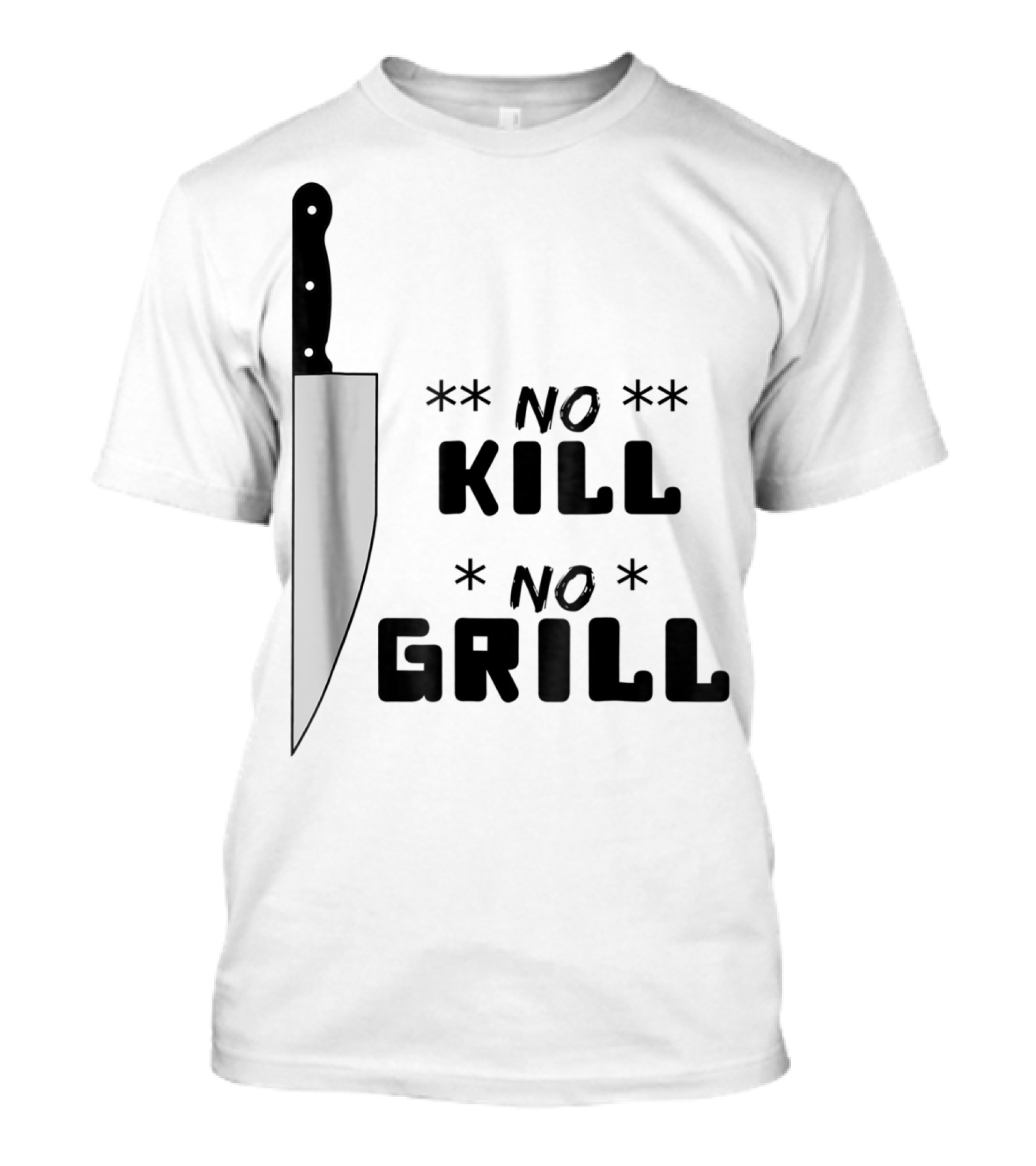No Kill No Grill BBQ Dad Grilling T-Shirt