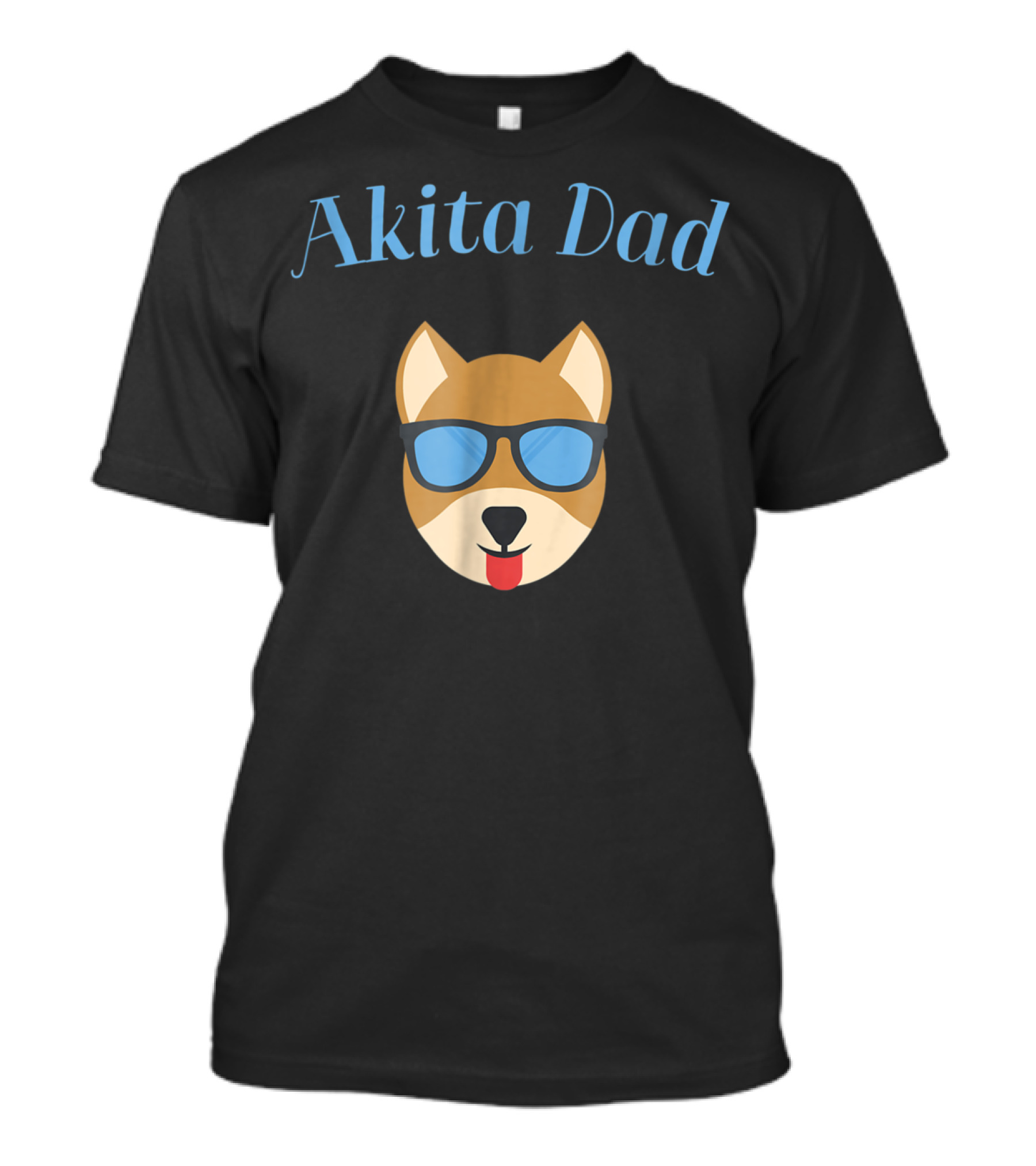Akita Dad Sunglasses Dog Bark For Puppy Love And Fur Babies56 T-Shirt