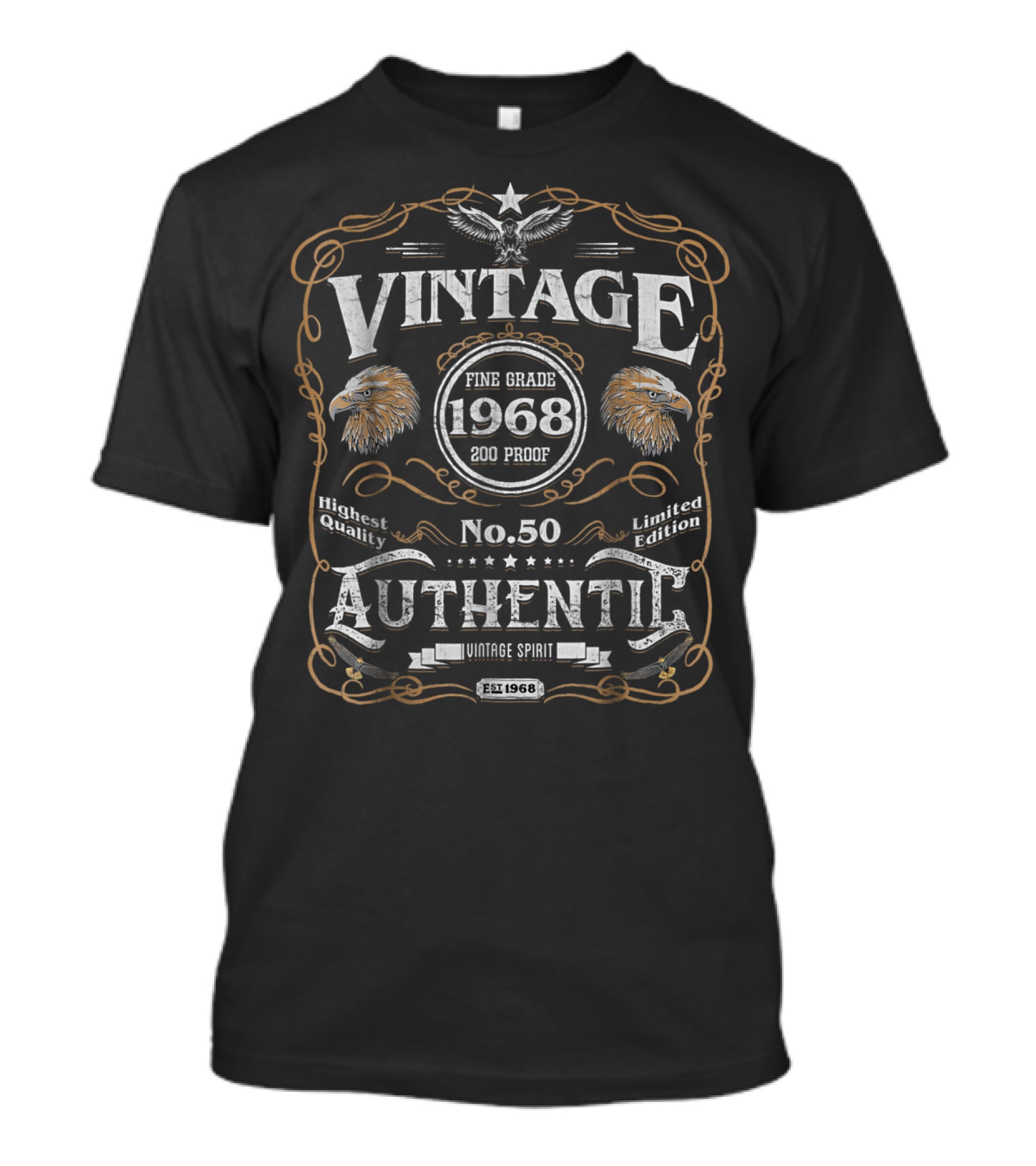 Vintage 1968 No.50 Authentic Highest Quality Eagle T-Shirt
