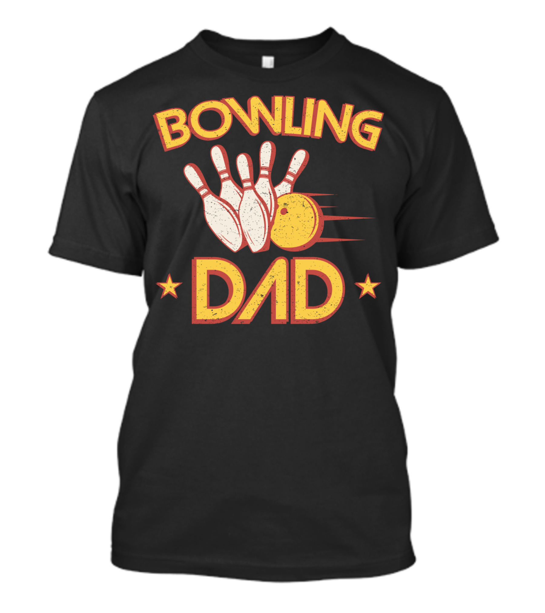 Bowling Dad Vintage Pins Ball86 T-Shirt
