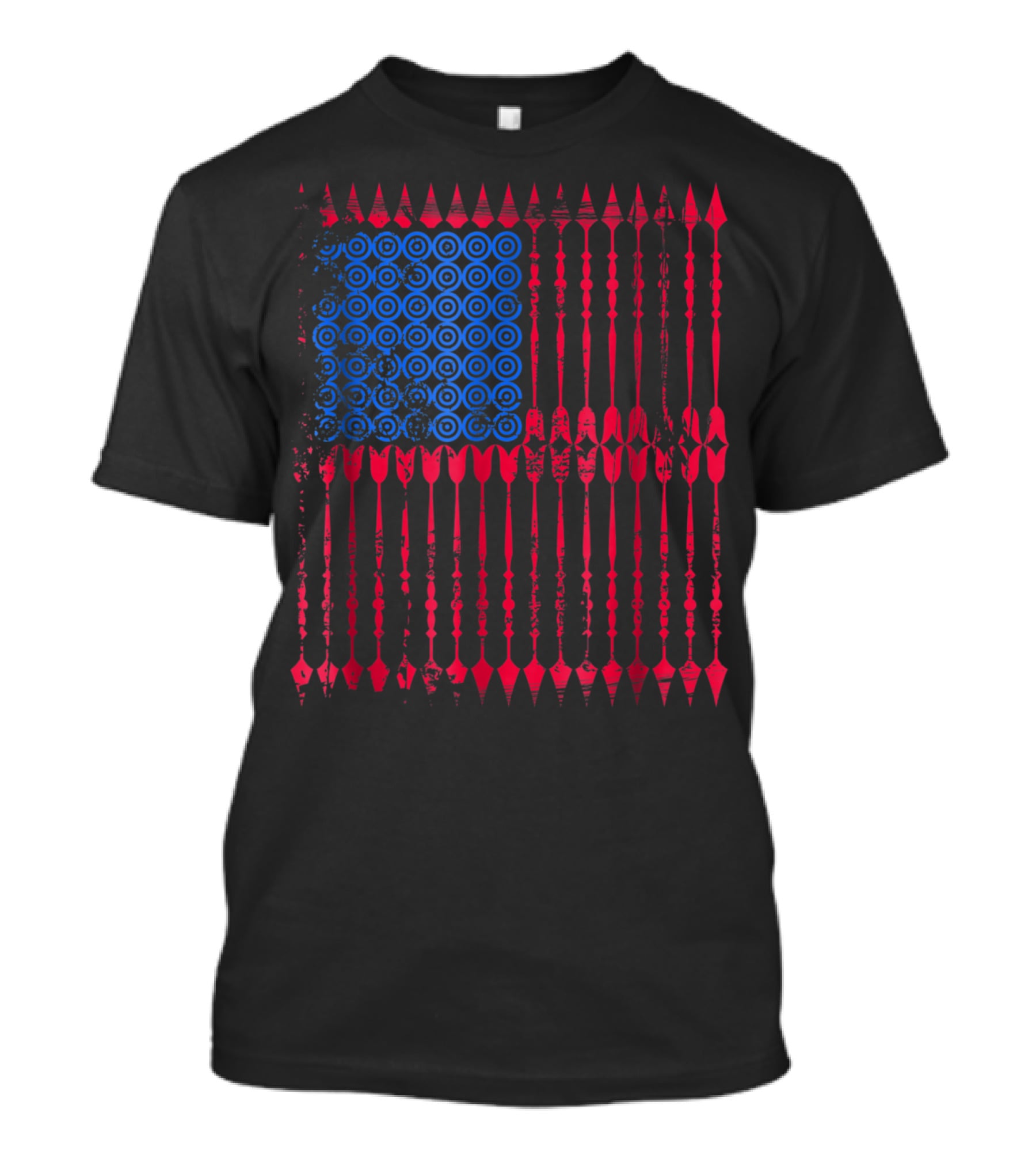 Archery Arrows American Flag Vintage Mom Dad T-Shirt
