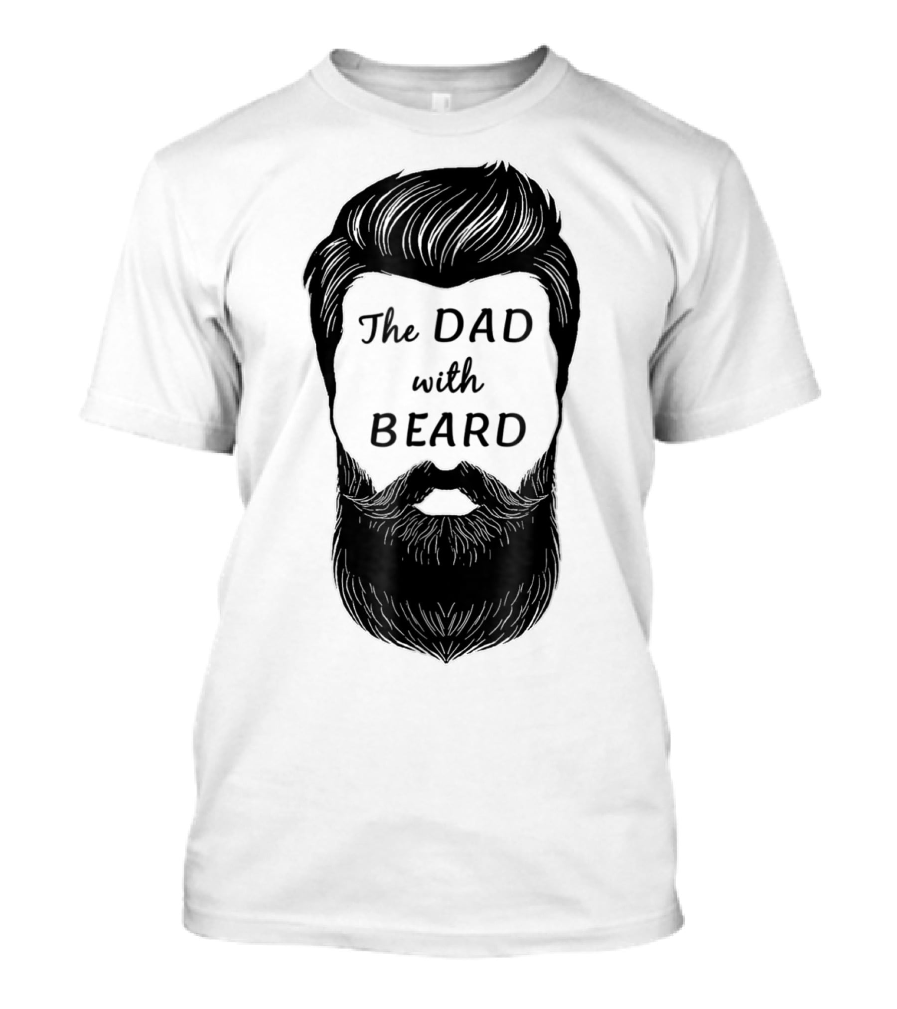 The Awesome Dad With Beard T-Shirt