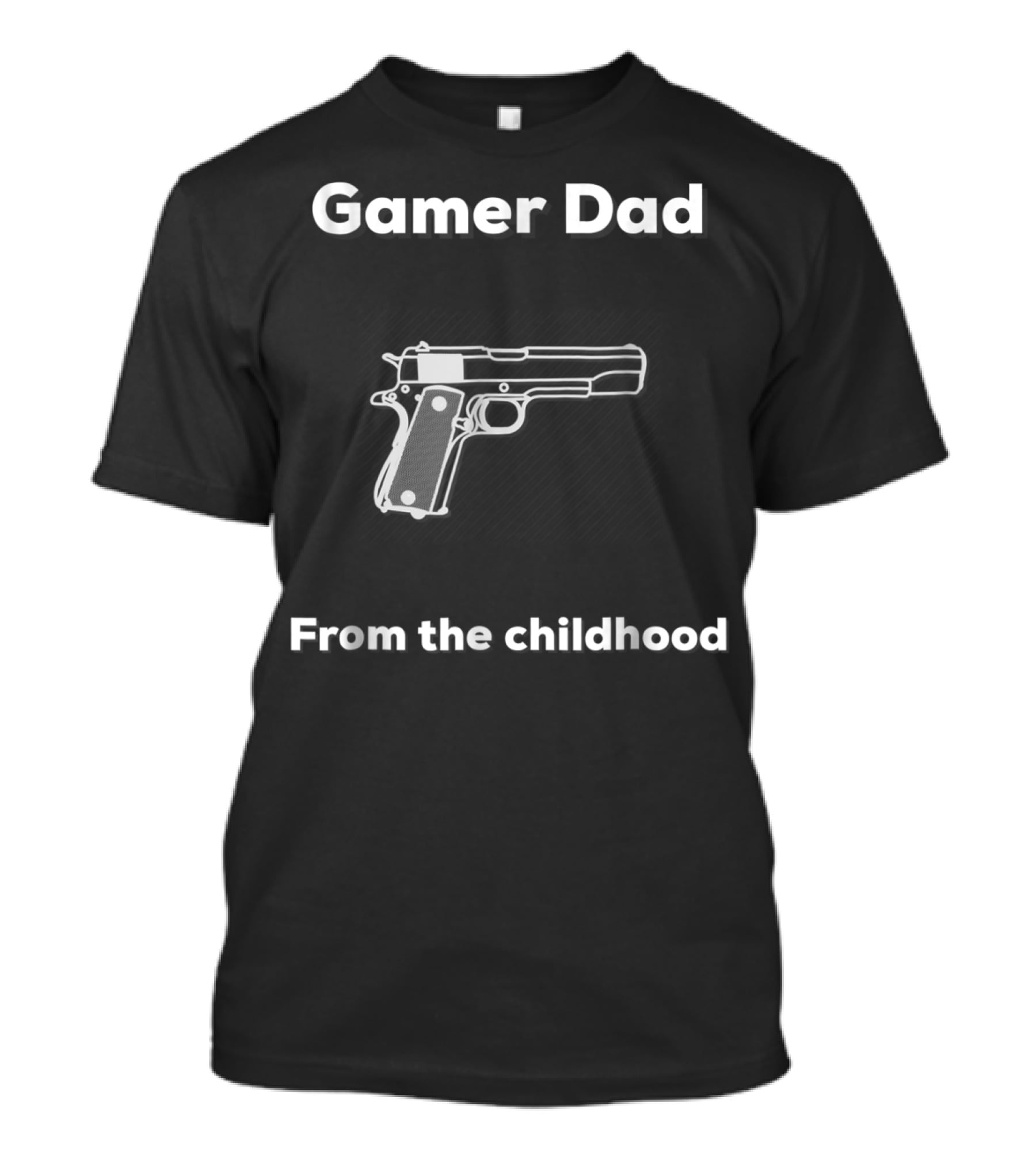 Gamer Dad From The Childhood Vintage Gun T-Shirt