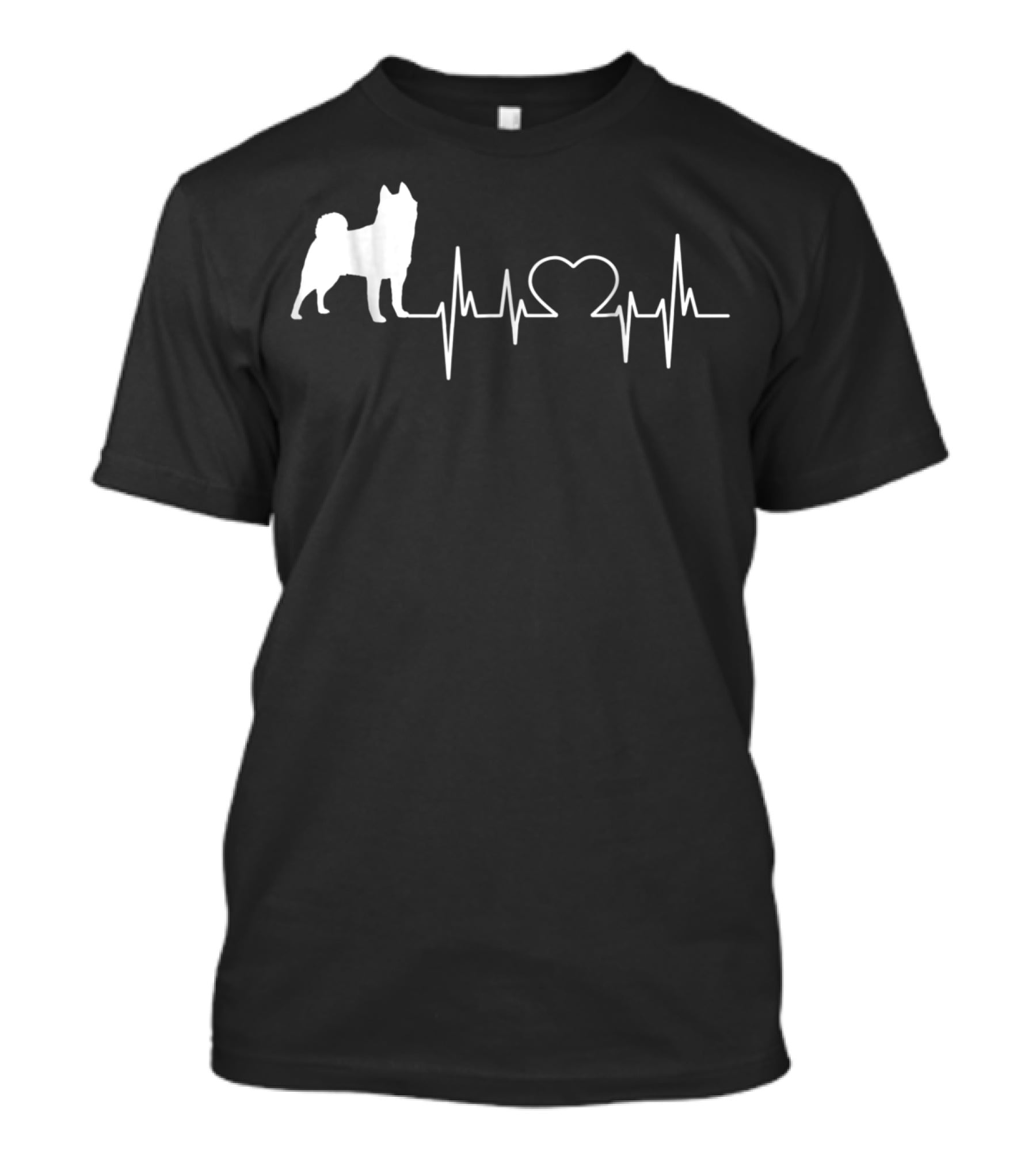 Akita Dog Heartbeat Line 83 T-Shirt
