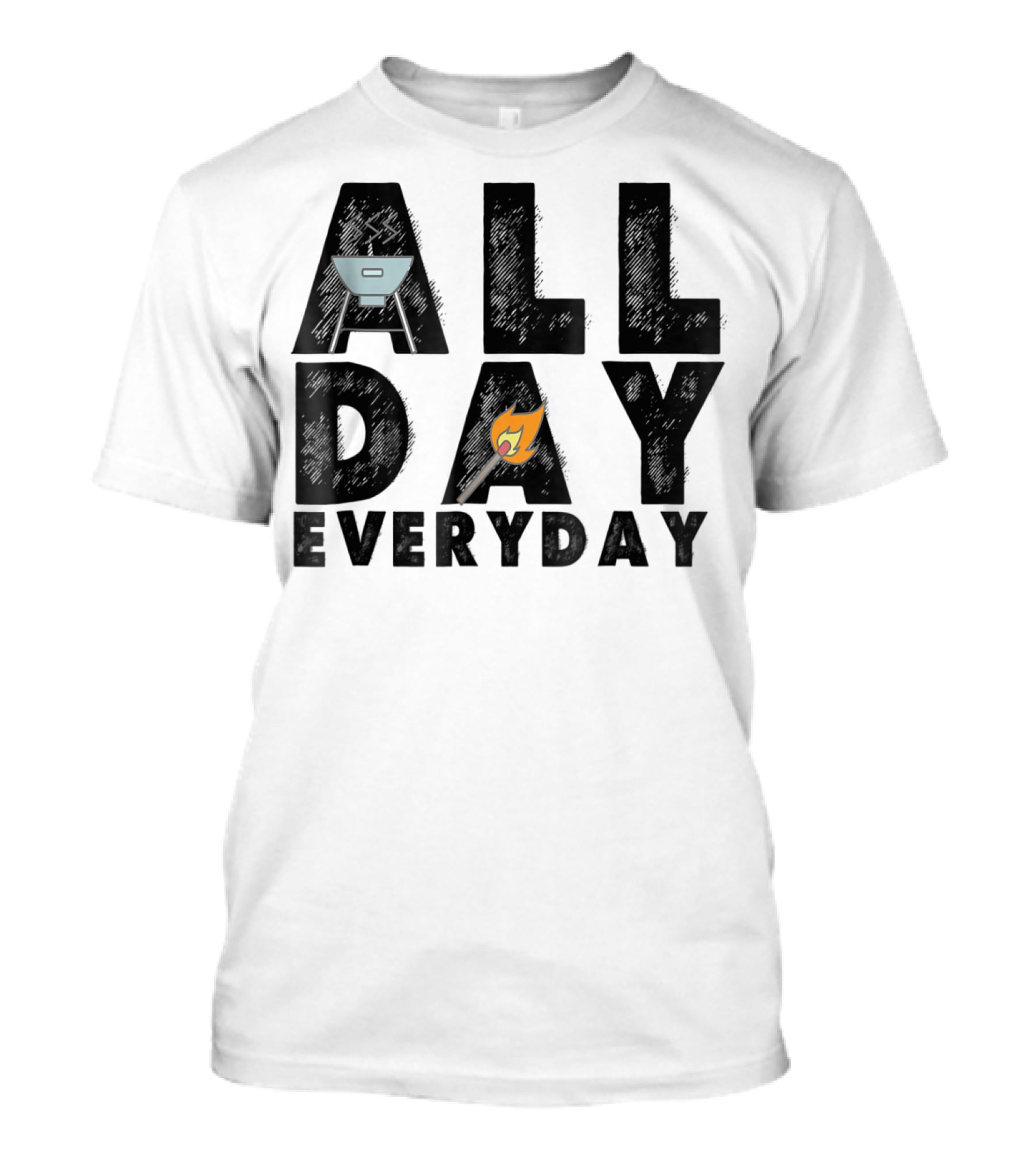 BBQ All Day Everyday Grilling Dad Husband Vintage60 Iconic Grill T-Shirt