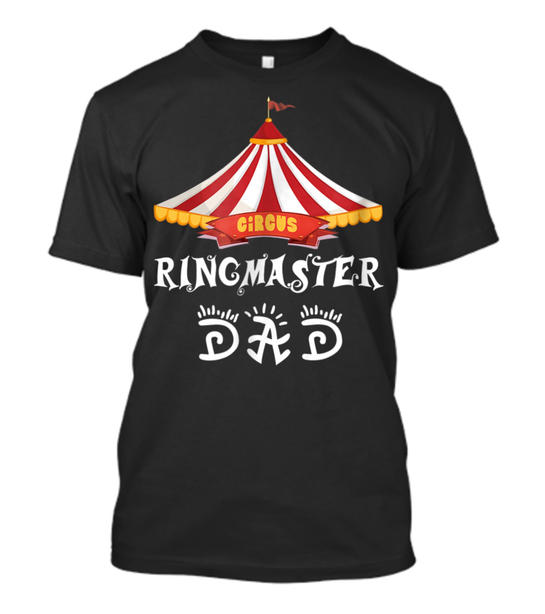 Circus Ringmaster Dad Birthday Party Carnival T-Shirt
