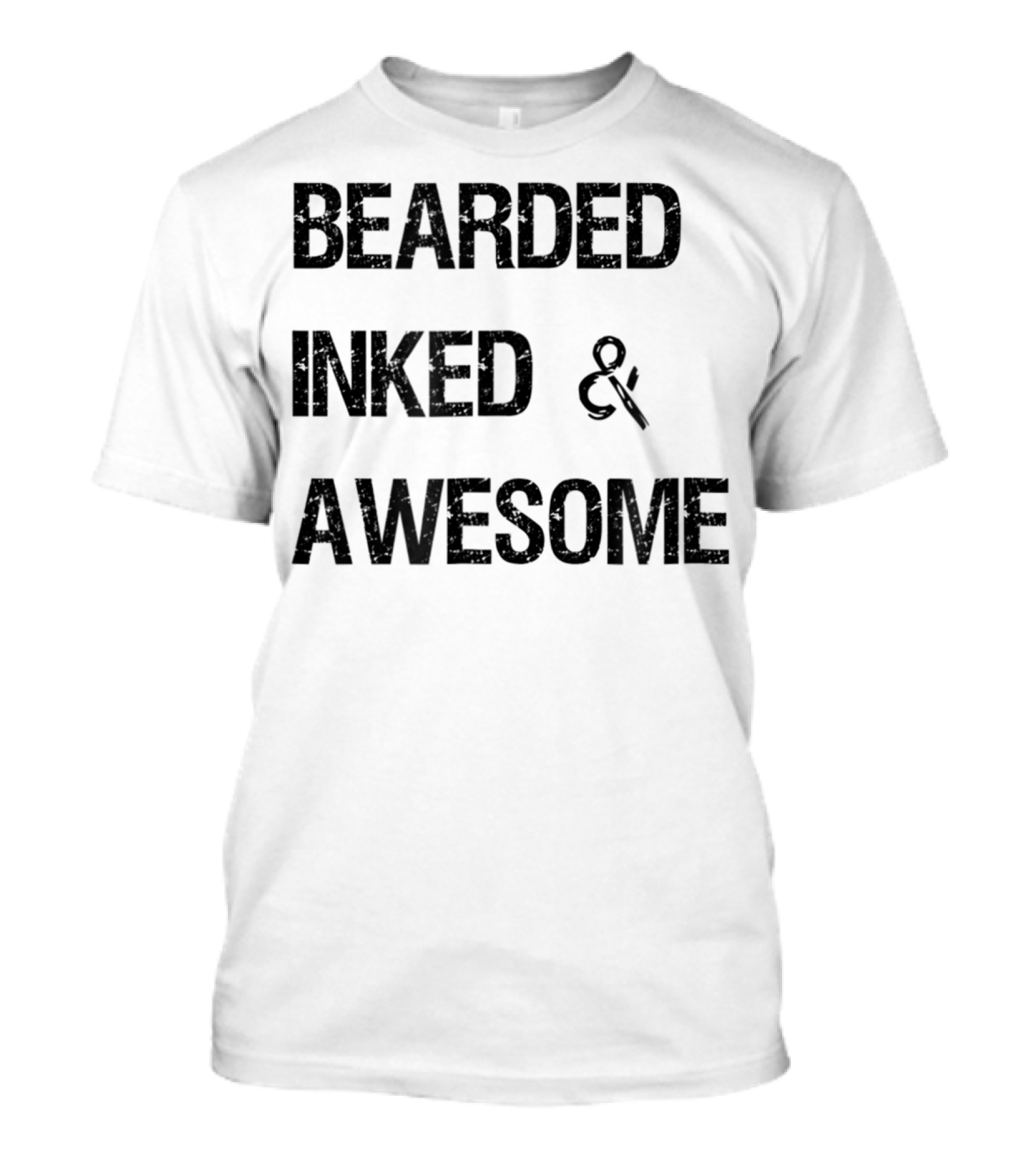 Bearded Inked And Awesome Christmas Husbands18 T-Shirt