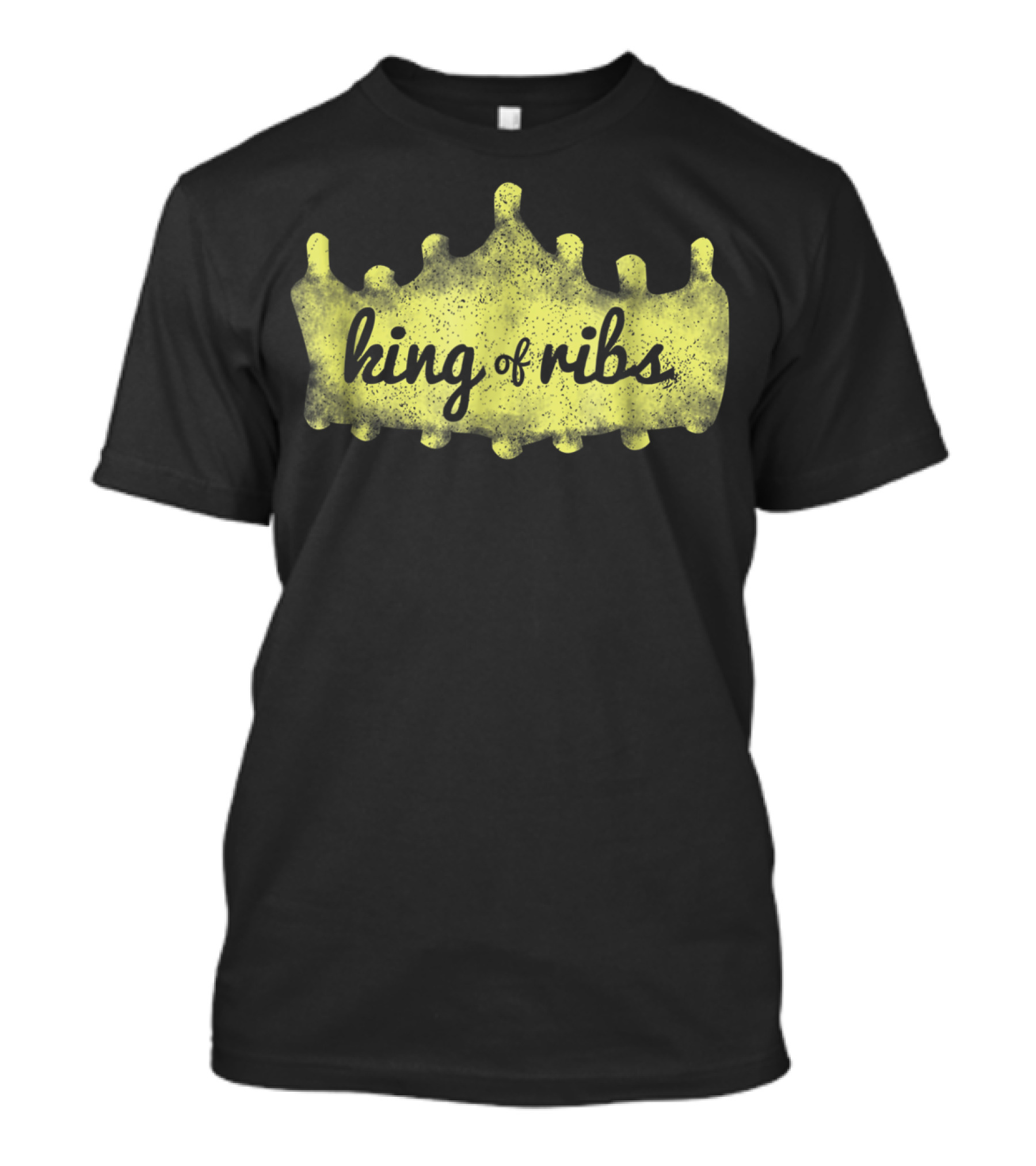 King Of Ribs BBQ RIBS King Chef Funny Foodie Dad96 T-Shirt