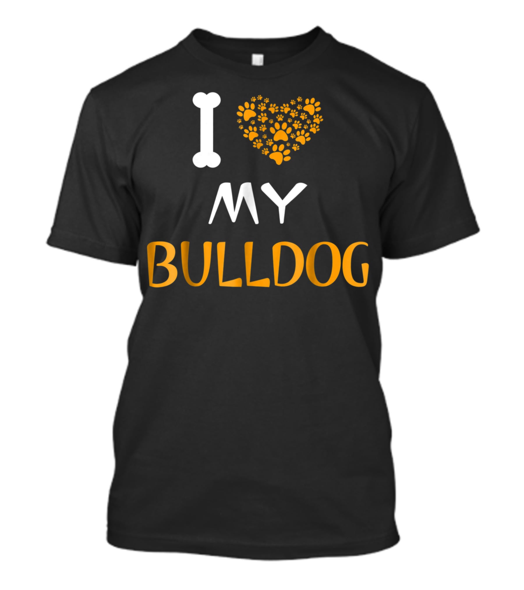 I Love My Bulldog Dad And Mom Dog Owner T-Shirt