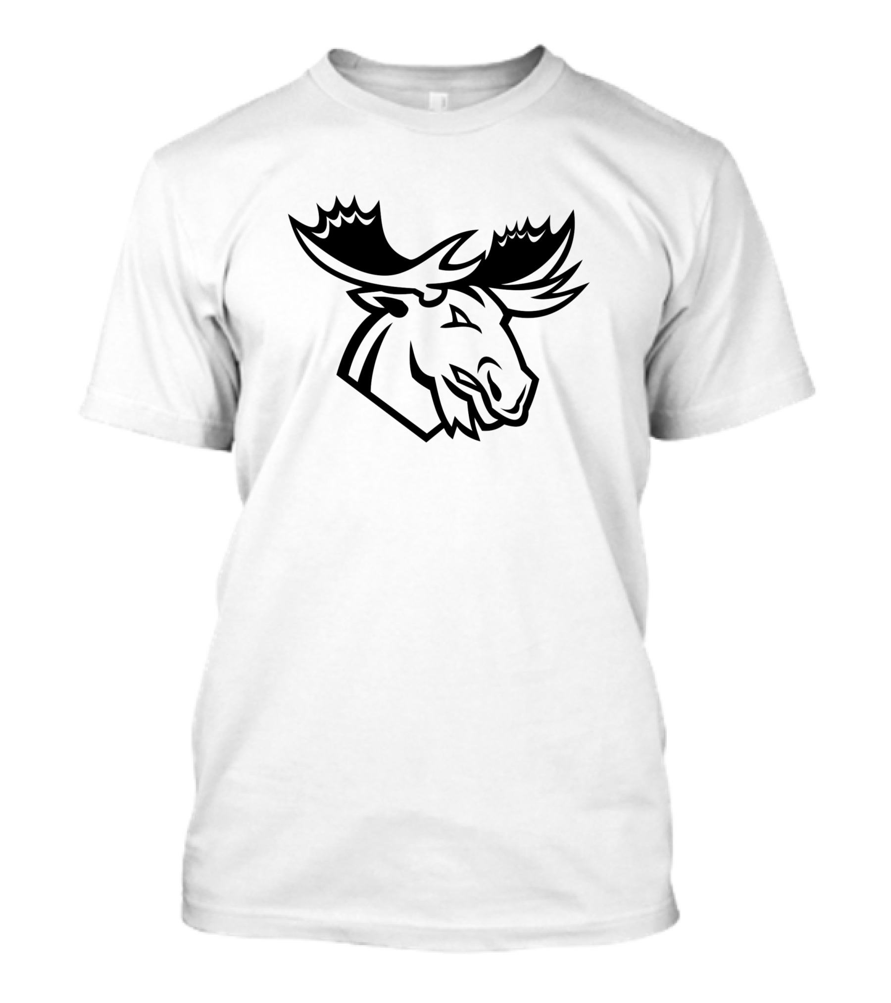 Angry Moose Mascot Looking To Side T-Shirt