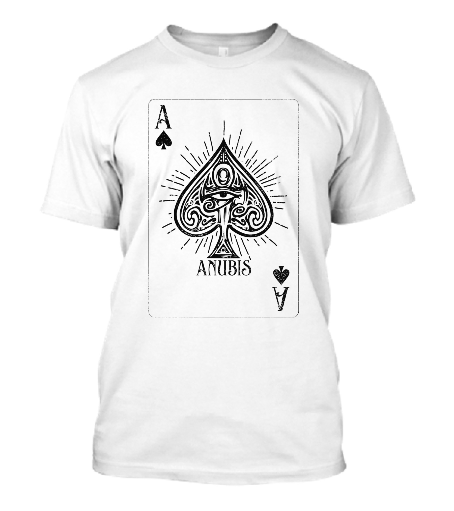 Anubis Ace Spade Card Eye Of Horus 1242521 T-Shirt