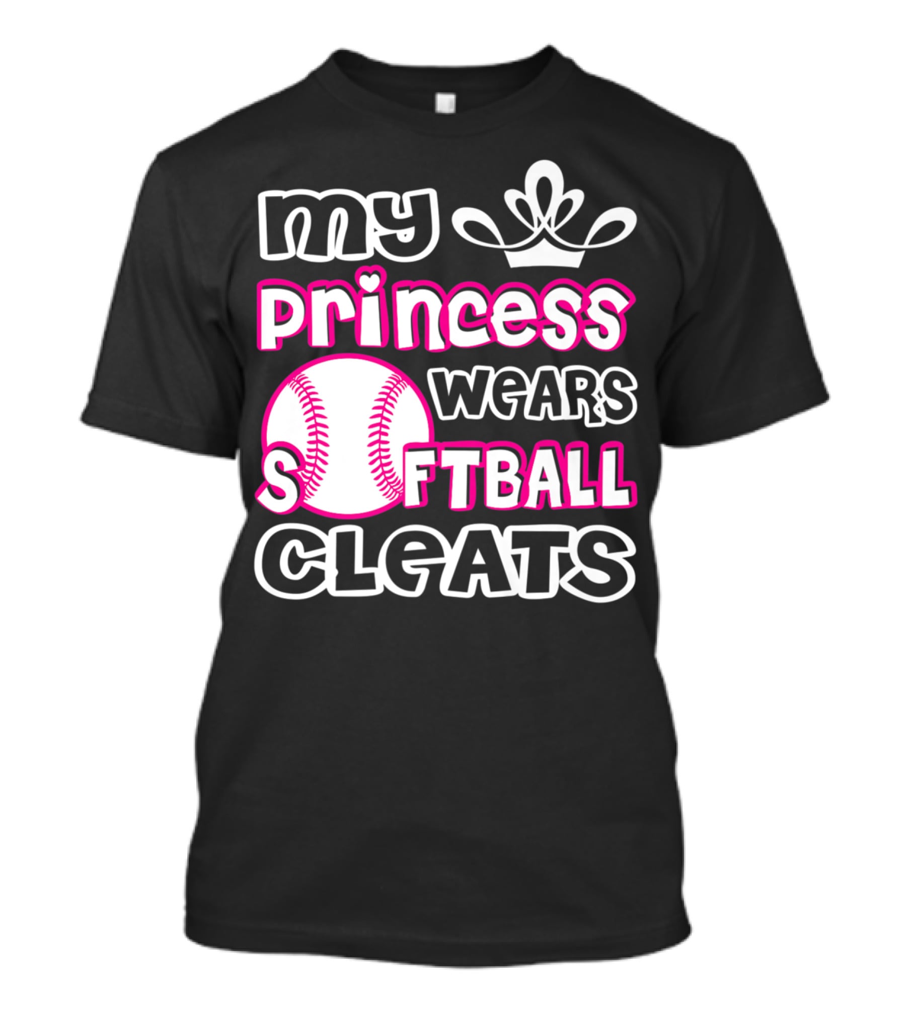 My Princess Wears Softball Cleats T-Shirt