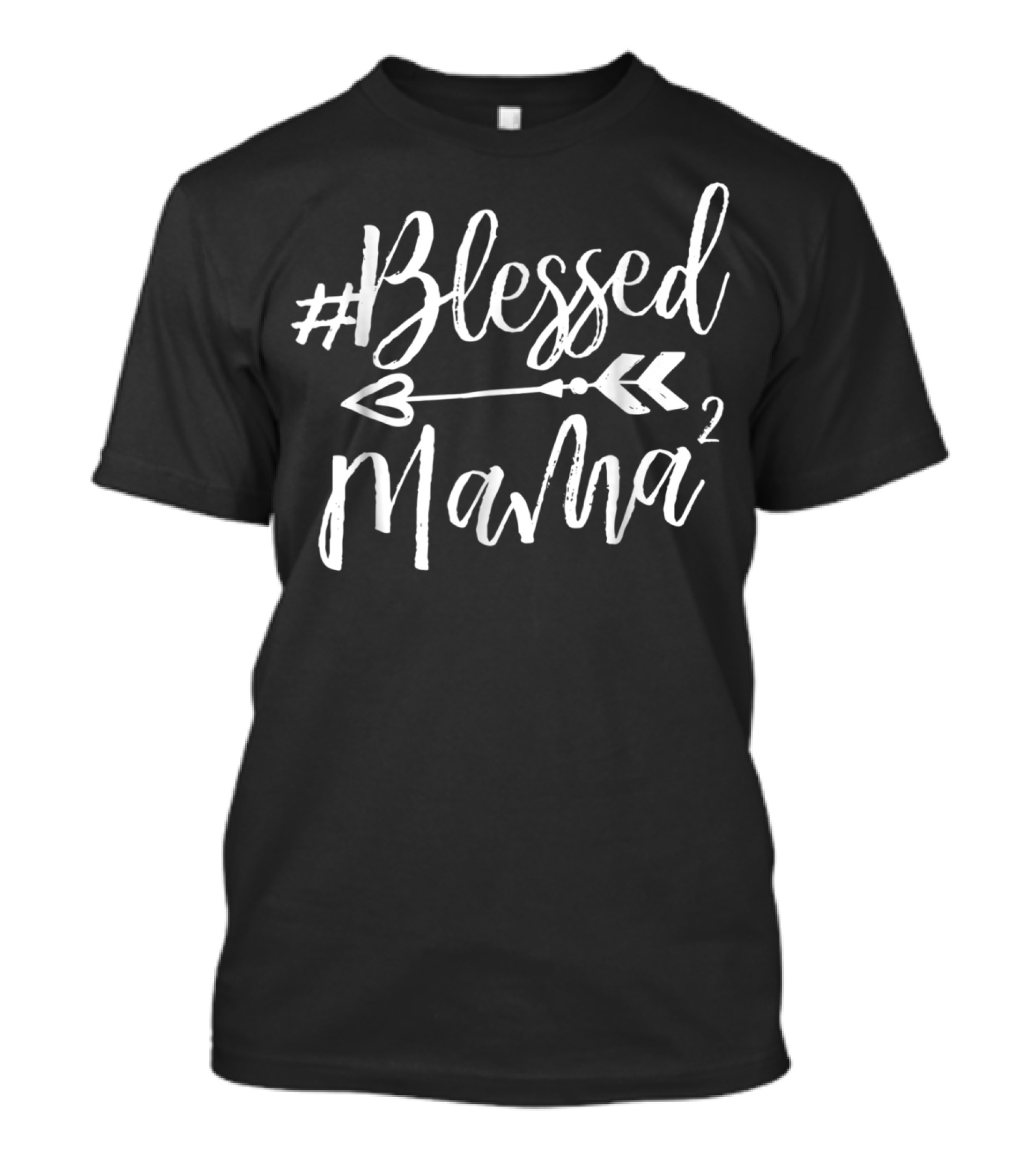 Blessed Mama² Christian Mom Of 2 T-Shirt