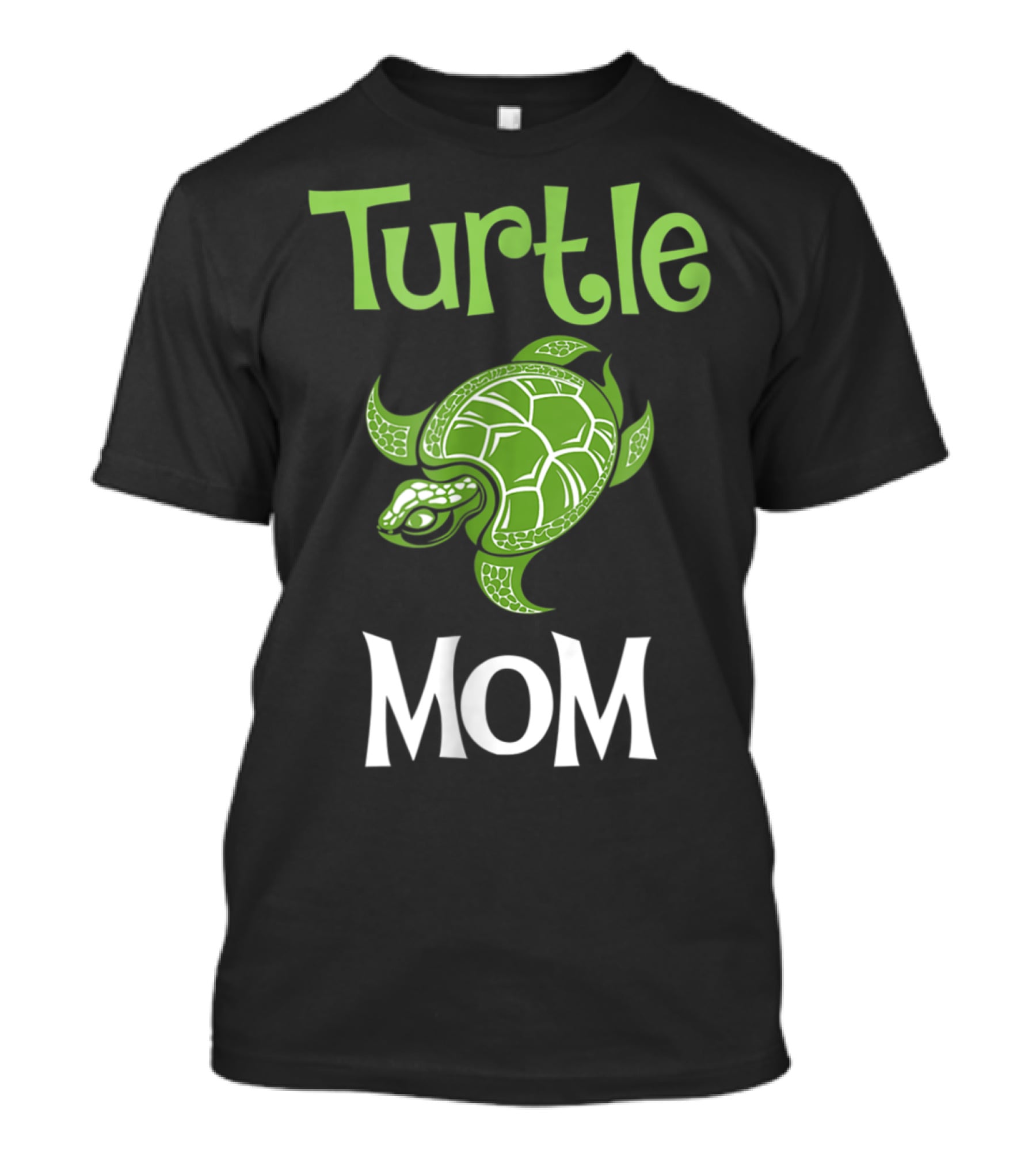 Turtle Mom Green Tortoise T-Shirt