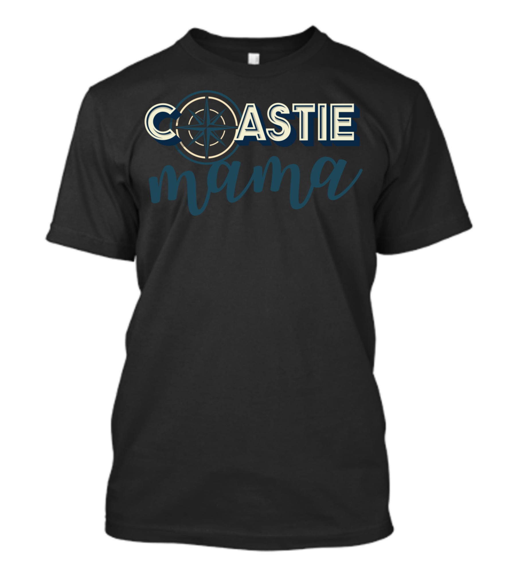 Coastie Mama Compass Coast Guard T-Shirt