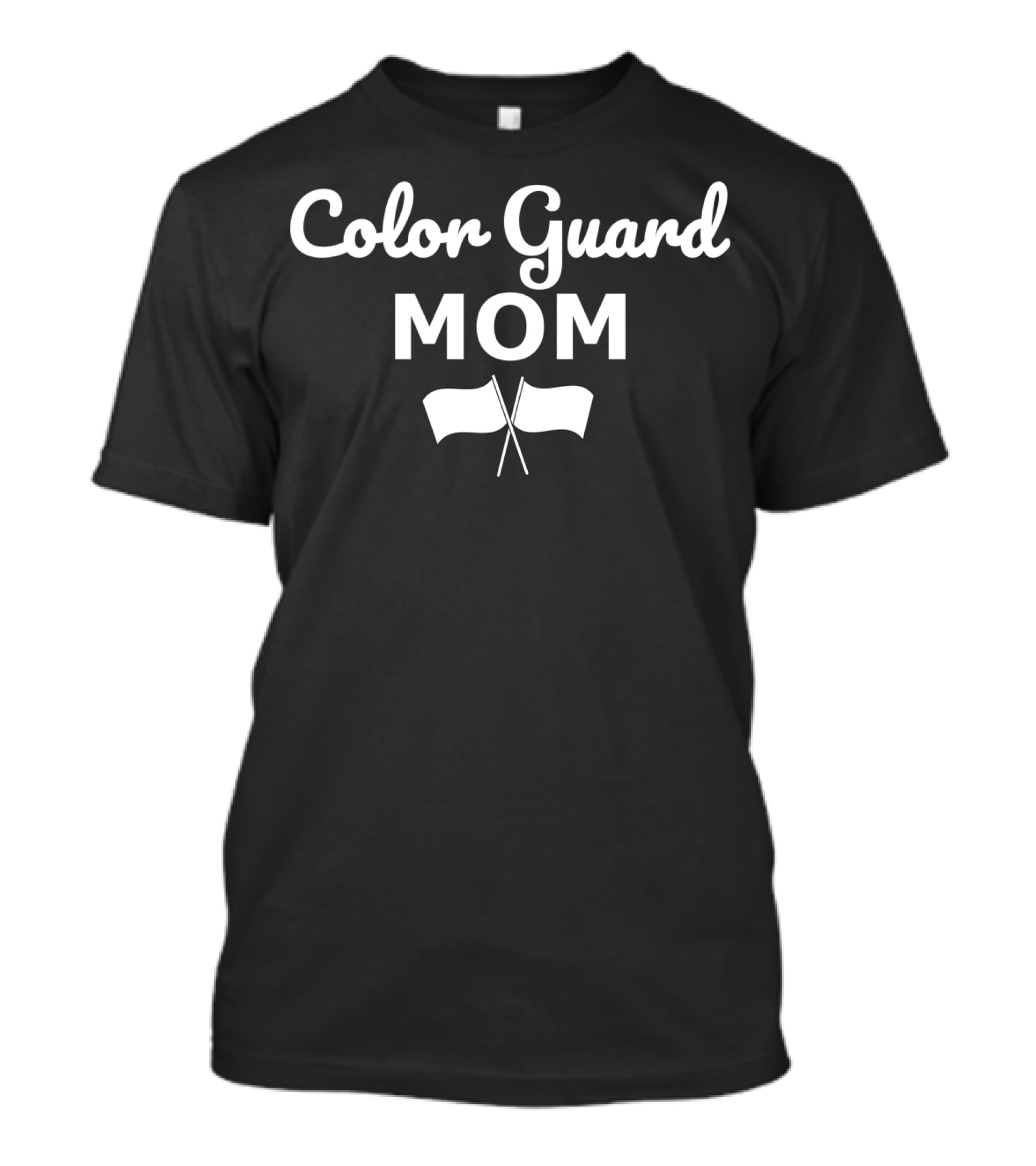 Color Guard Mom Beautiful Script Flags T-Shirt