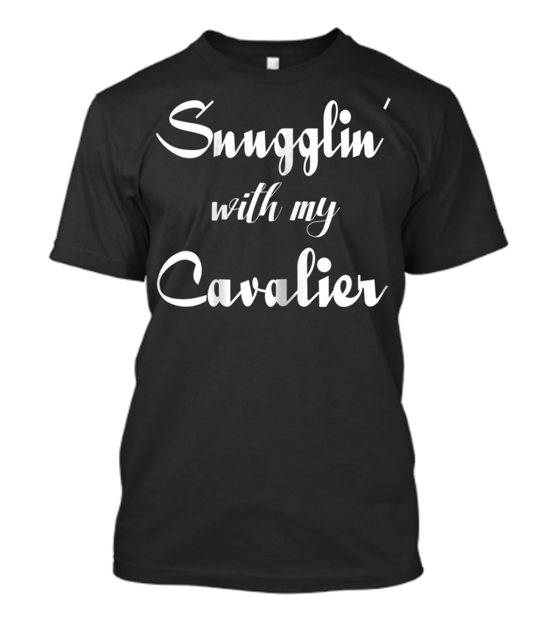 Snugglin' With My Cavalier King Charles Spaniel Mom Dog2 T-Shirt