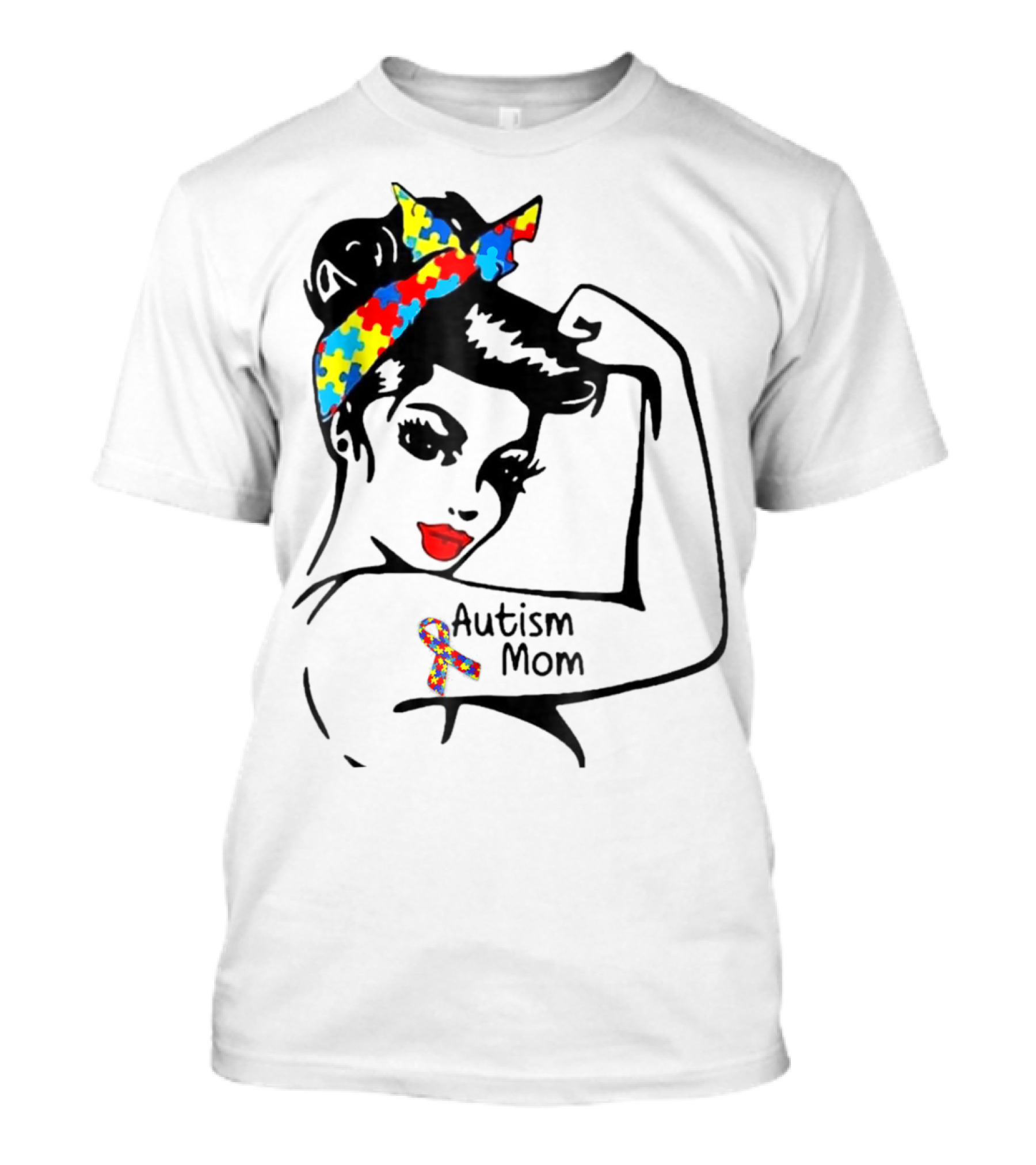 AUTISM MOM IRON ON AUTISM AWARENESS PATCH T-Shirt