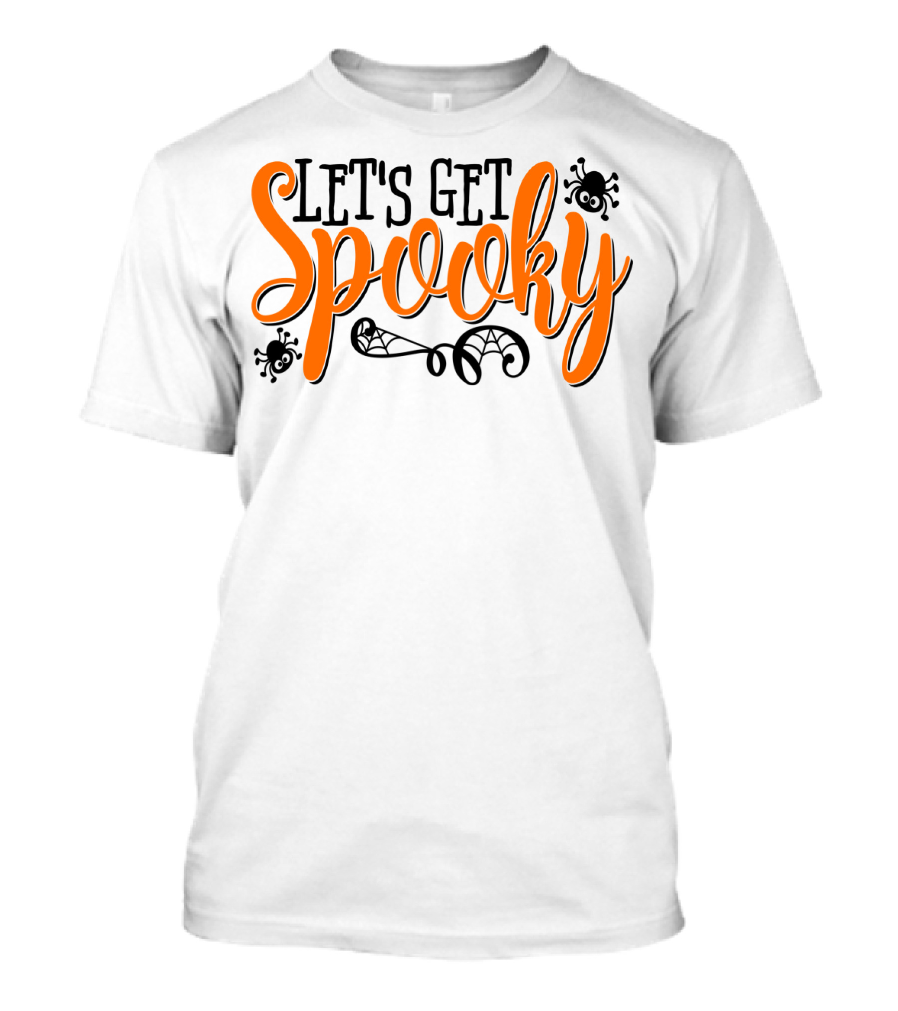 Let's Get Spooky Halloween Teacher Mom 7 Creepy Spiders T-Shirt