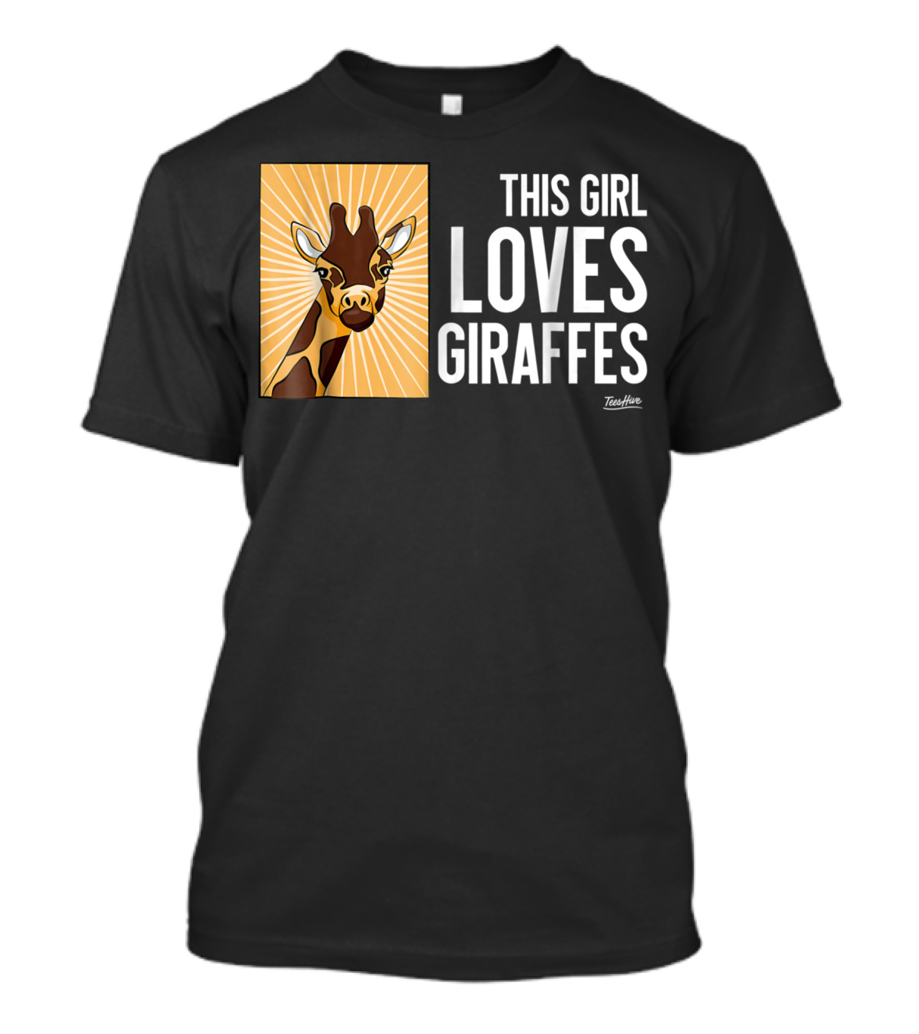 This Girl Loves Giraffes Funny Giraffe Lover TeeHut T-Shirt