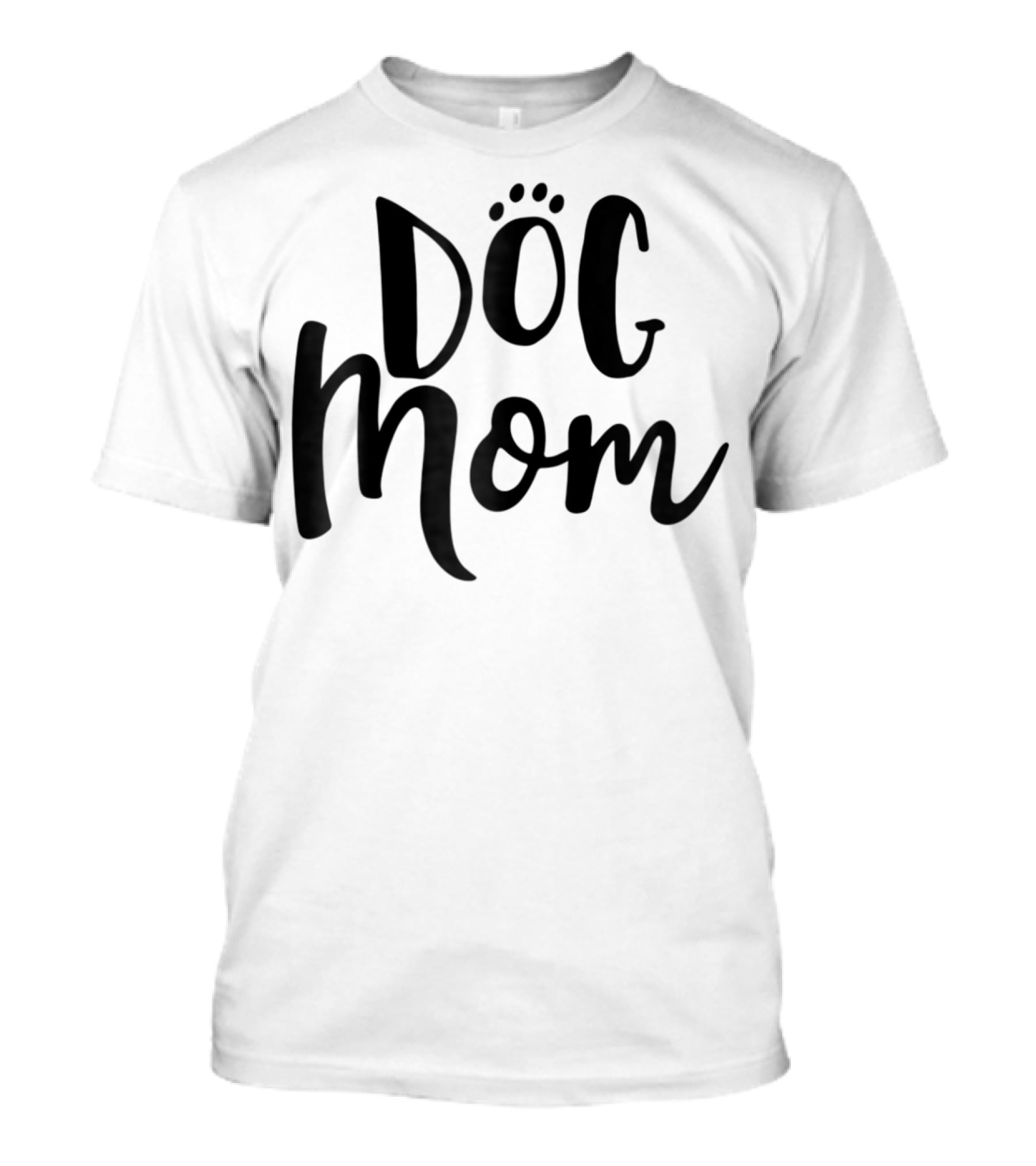 Dog Mom Womens Cute Paw Print Top9 T-Shirt