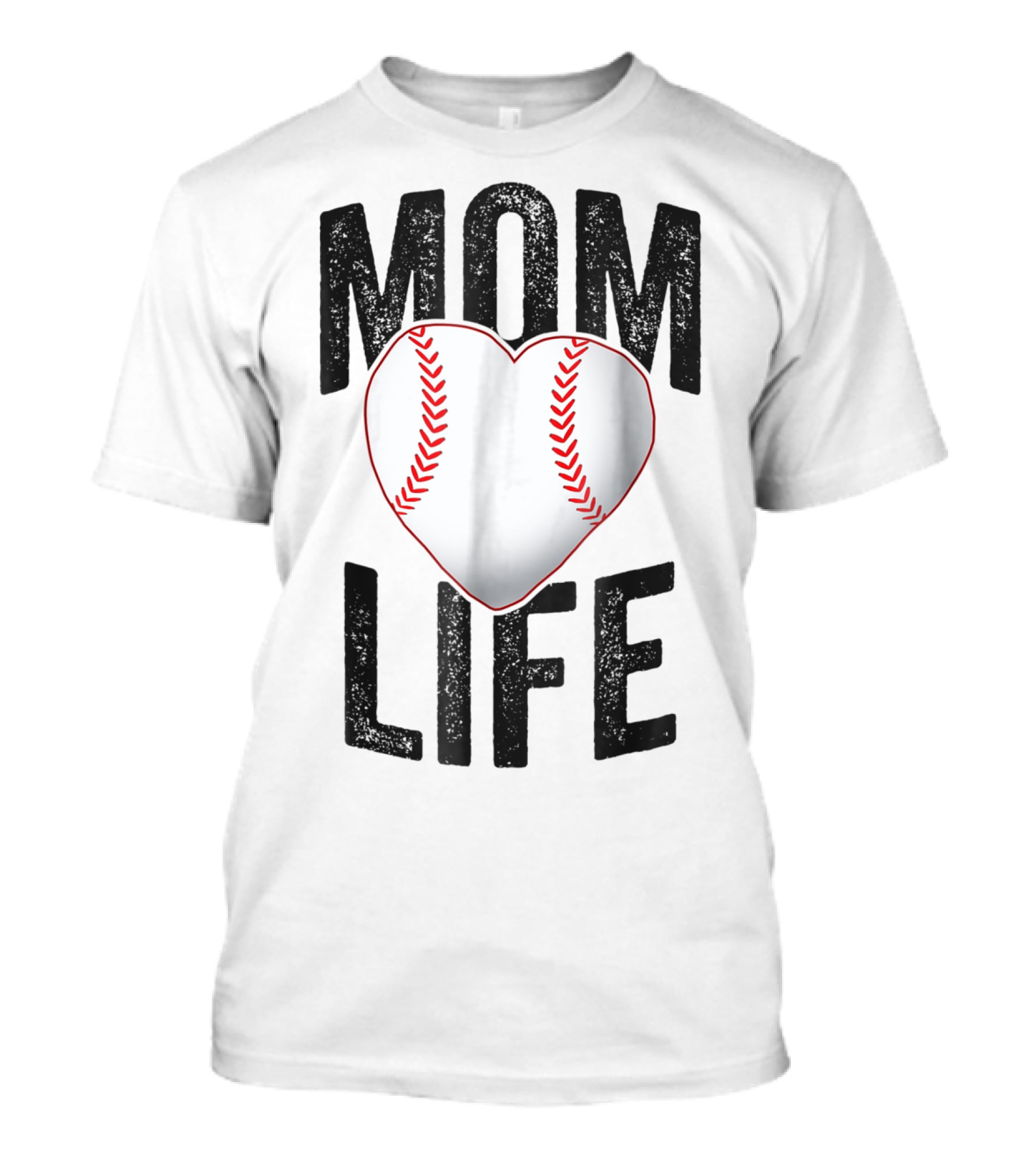 Mom Life Baseball Heart Mother Mama Player Team Heart25 T-Shirt