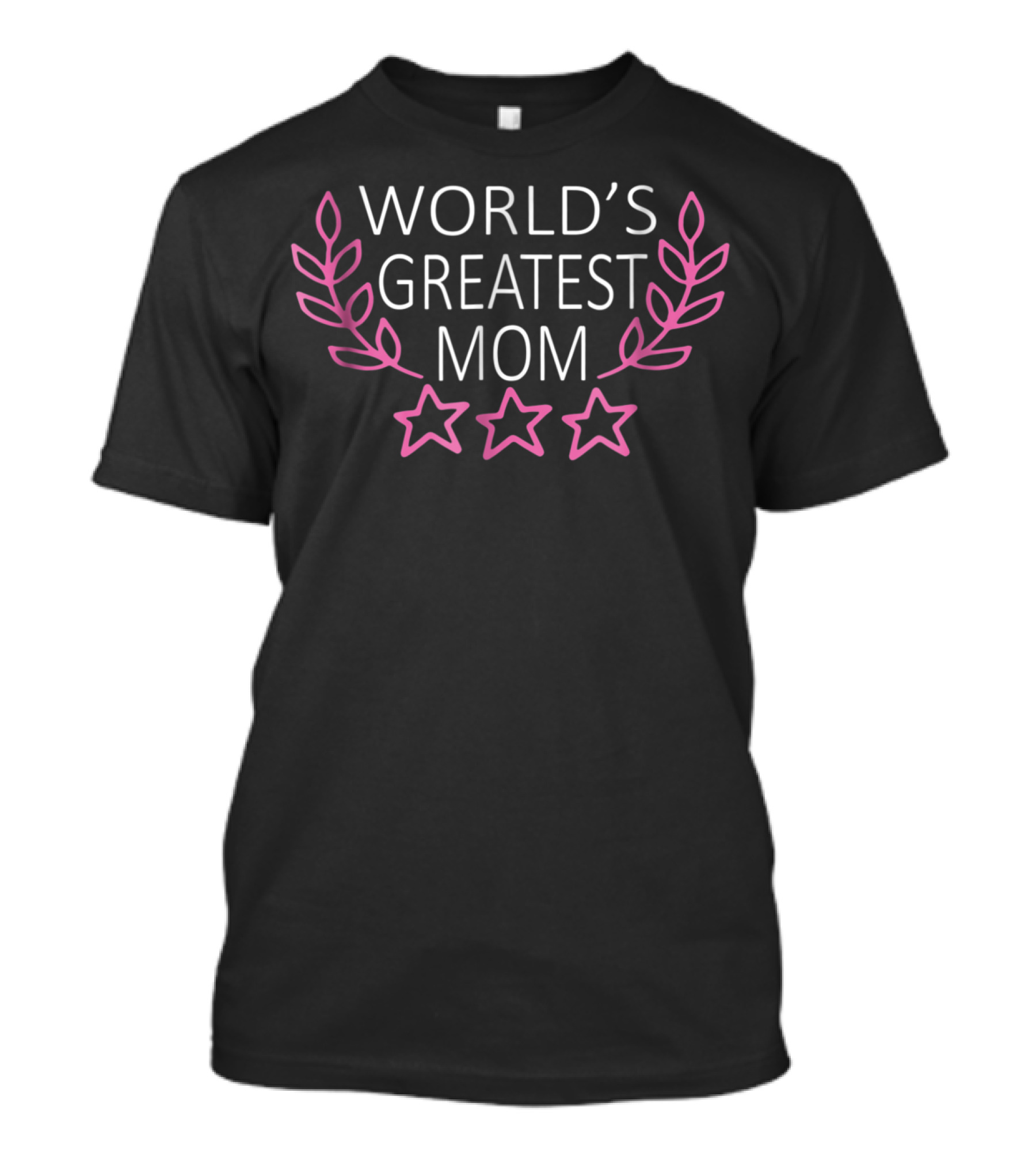 World's Greatest Mom Laurel Stars T-Shirt