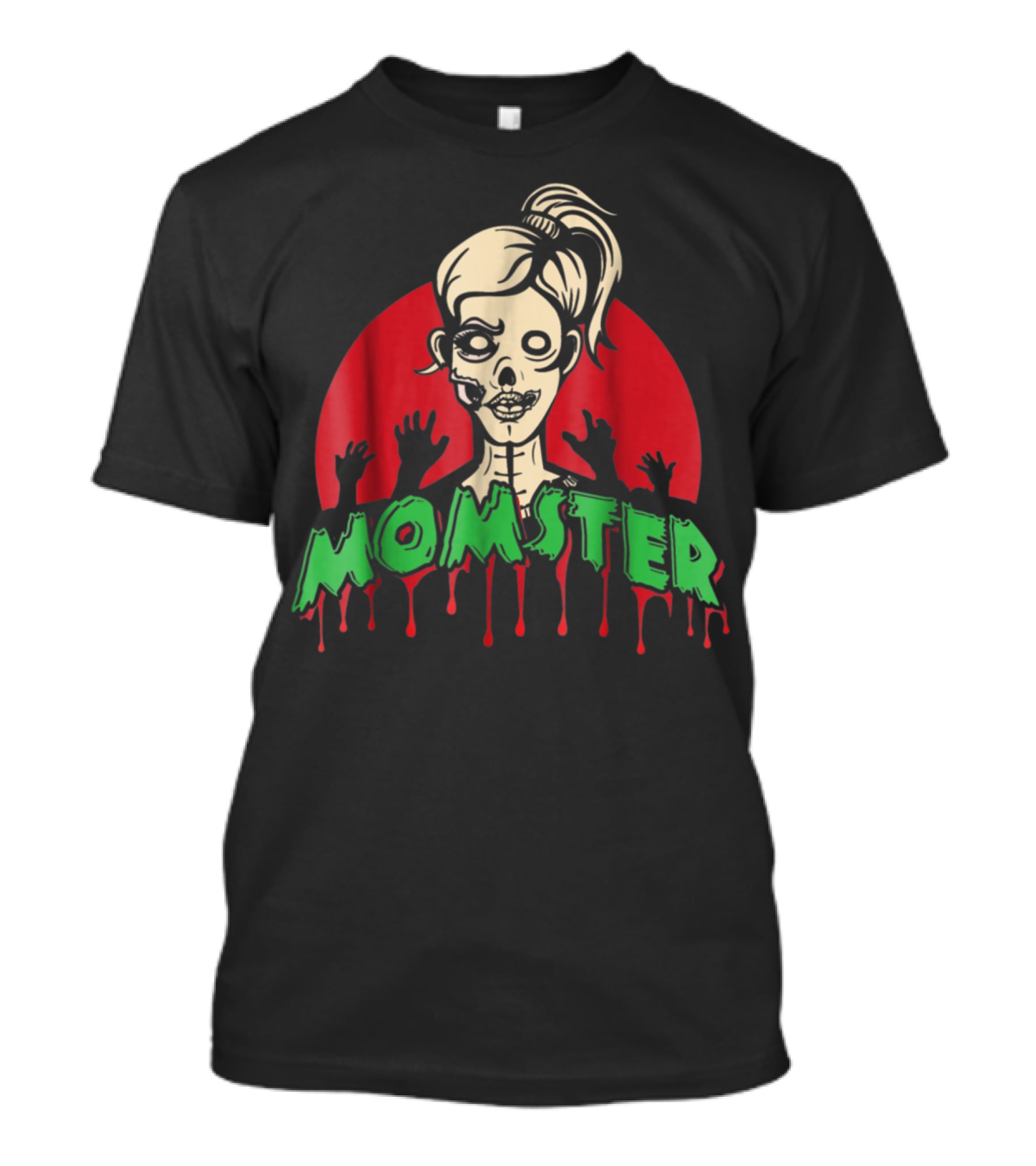 Momster Zombie Funny Parents Halloween Costume T-Shirt