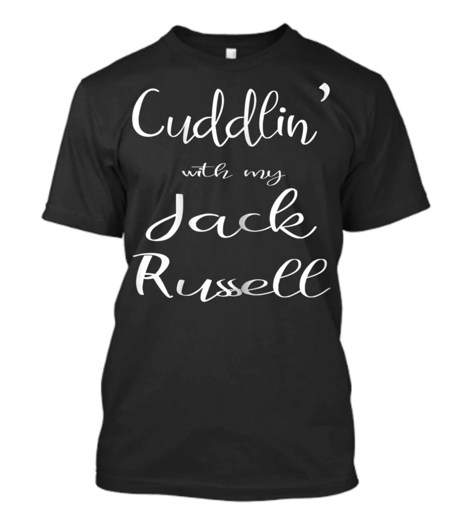 Cuddlin' With My Jack Russell Mom Matching Dog T-Shirt