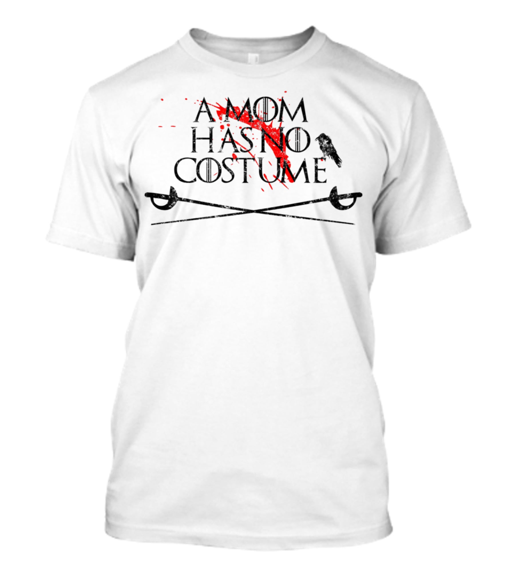 A Mom Has No Costume Bloodstained Halloween Swords T-Shirt